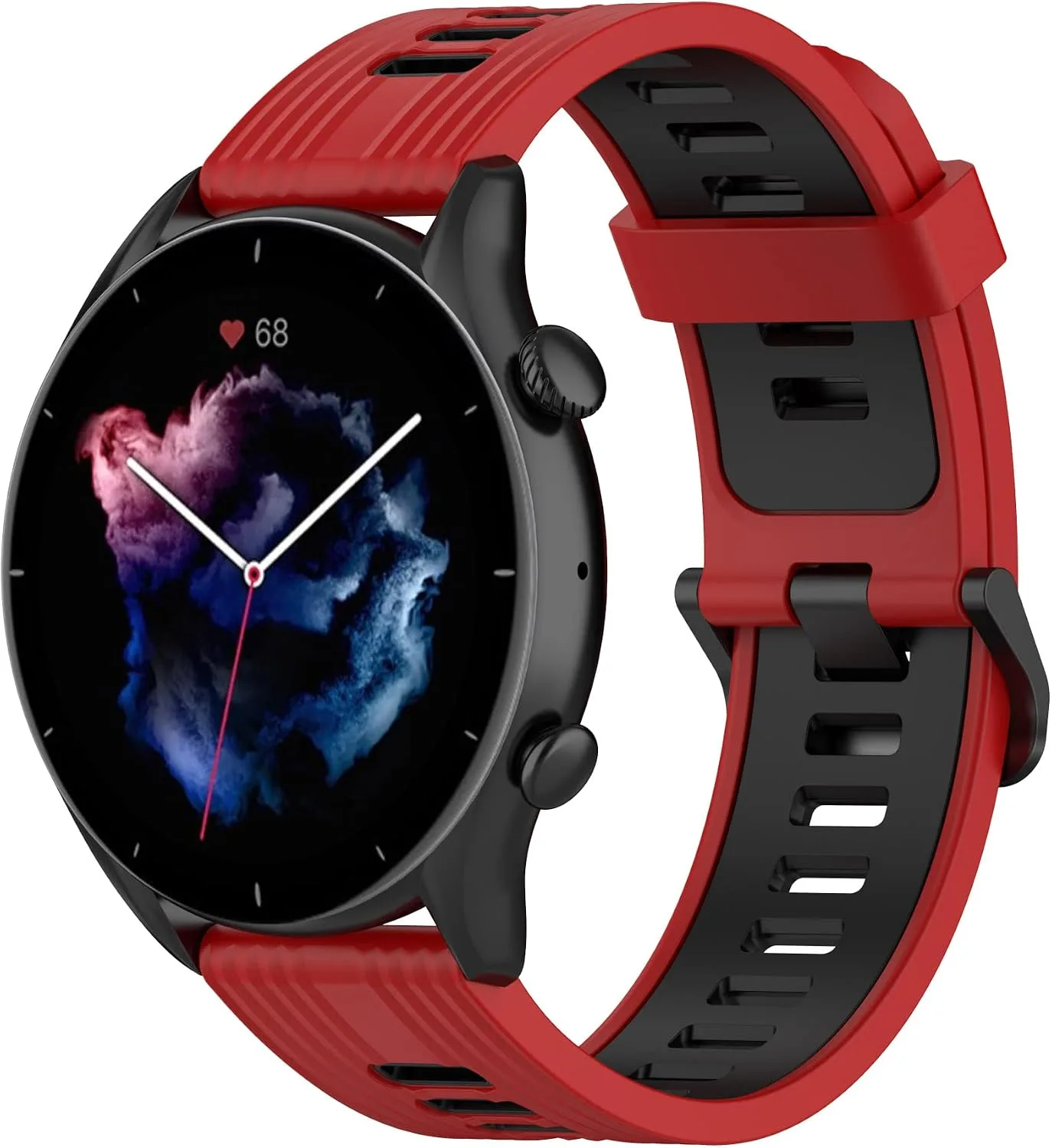 FitTurn 22mm Soft Silicone Strap for Coros Pace 3/Apex 2 Pro/Apex Pro/Apex 46mm Smart Watch Bands Replacement Wristband