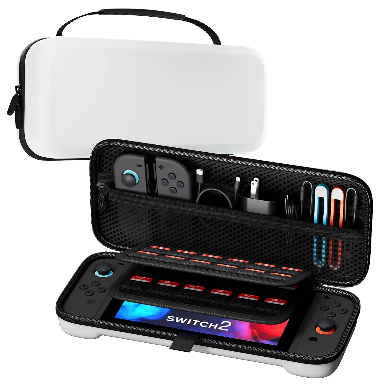 Estuche ProCase para Nintendo Switch 2 2025 Blanco Talla L