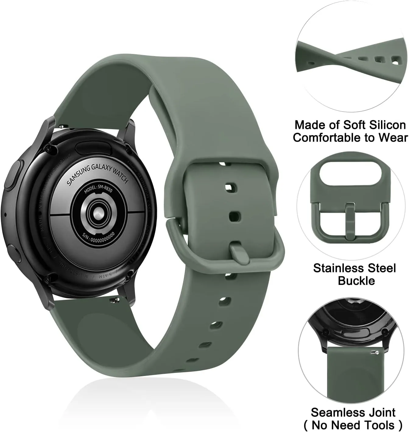 AK Band for Amazfit GTS 4 / GTS 4 Mini / GTS 3 / GTS 2 / GTS 2e / GTS 2 mini / GTS / GTR mini Bands, 20mm Soft Replacement Sport Strap for Amazfit Bip 3 / Bip 3 Pro / Bip U Pro / Bip / Bip Lite / Bip S / Bip S lite / Bip U Smart Watch Women Men
