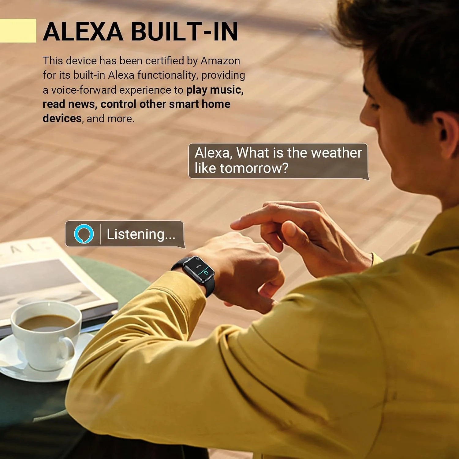 Smartwatch for Women/Men, Compatible with Android & iPhone, 1.8'' Fitness Tracker Watch with Alexa, Call & Notification Alerts, Heart Rate & Sleep Monitor, 120 Sports Modes, Waterproof Smart Watch