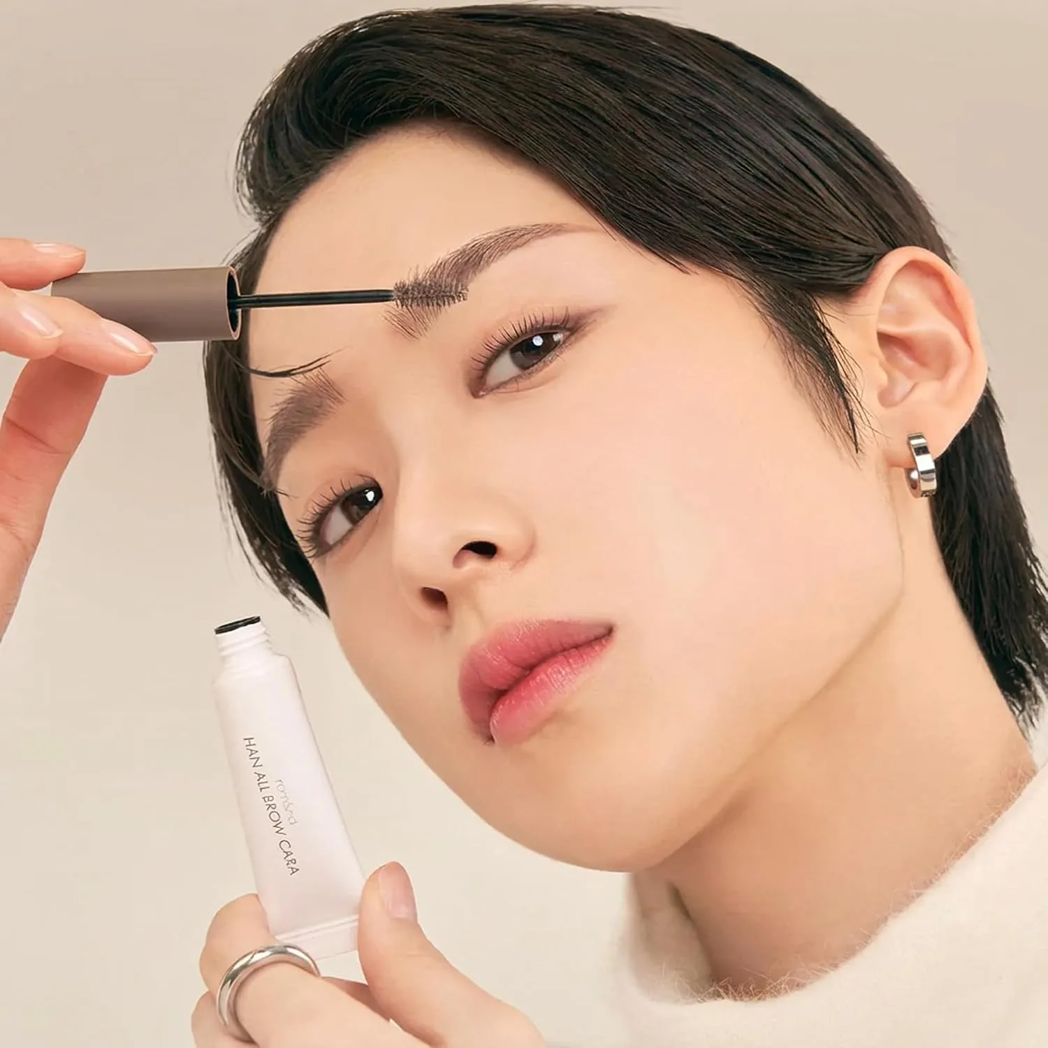 rom&nd Han All Brow Cara | Brow Mascara | 01 Grace Taupe | 0.32oz