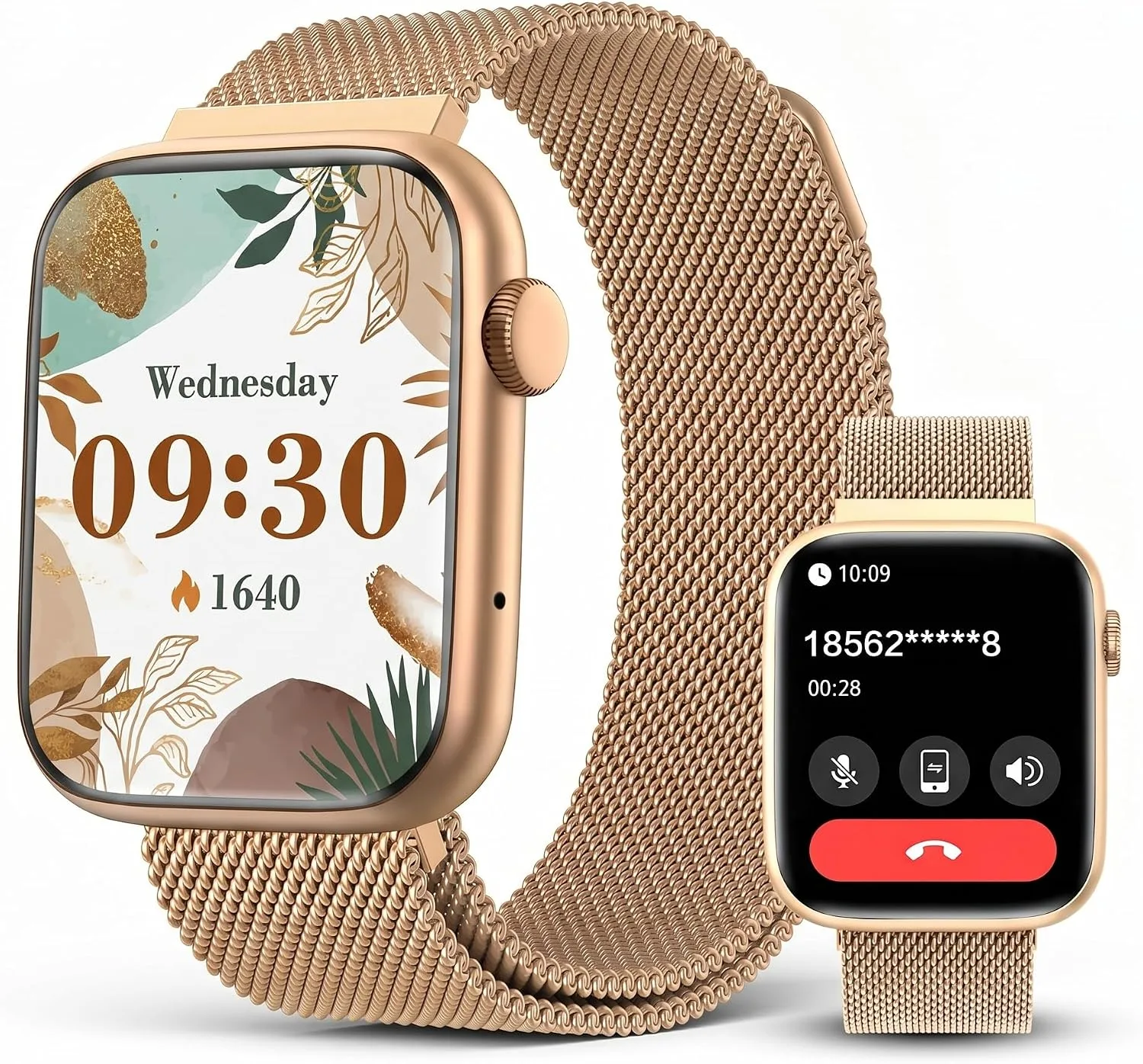 Smart Watch for Women with Bluetooth Call & Blood Pressure, 1.9" HD Screen