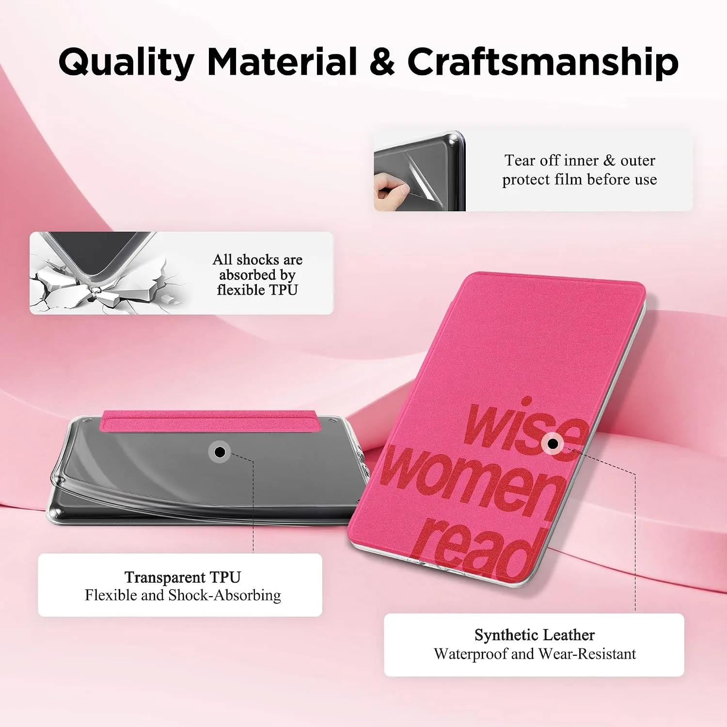 SESENSE Magnetic Case for 7'' Kindle Paperwhite 12th Gen 2024 & Colorsoft