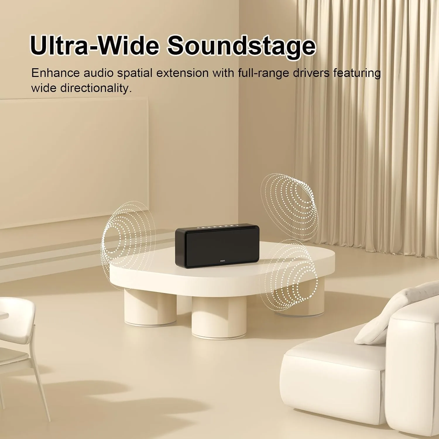 DOSS SoundBox XL 32W Bluetooth Speaker for House 2.1 Channel with Subwoofer
