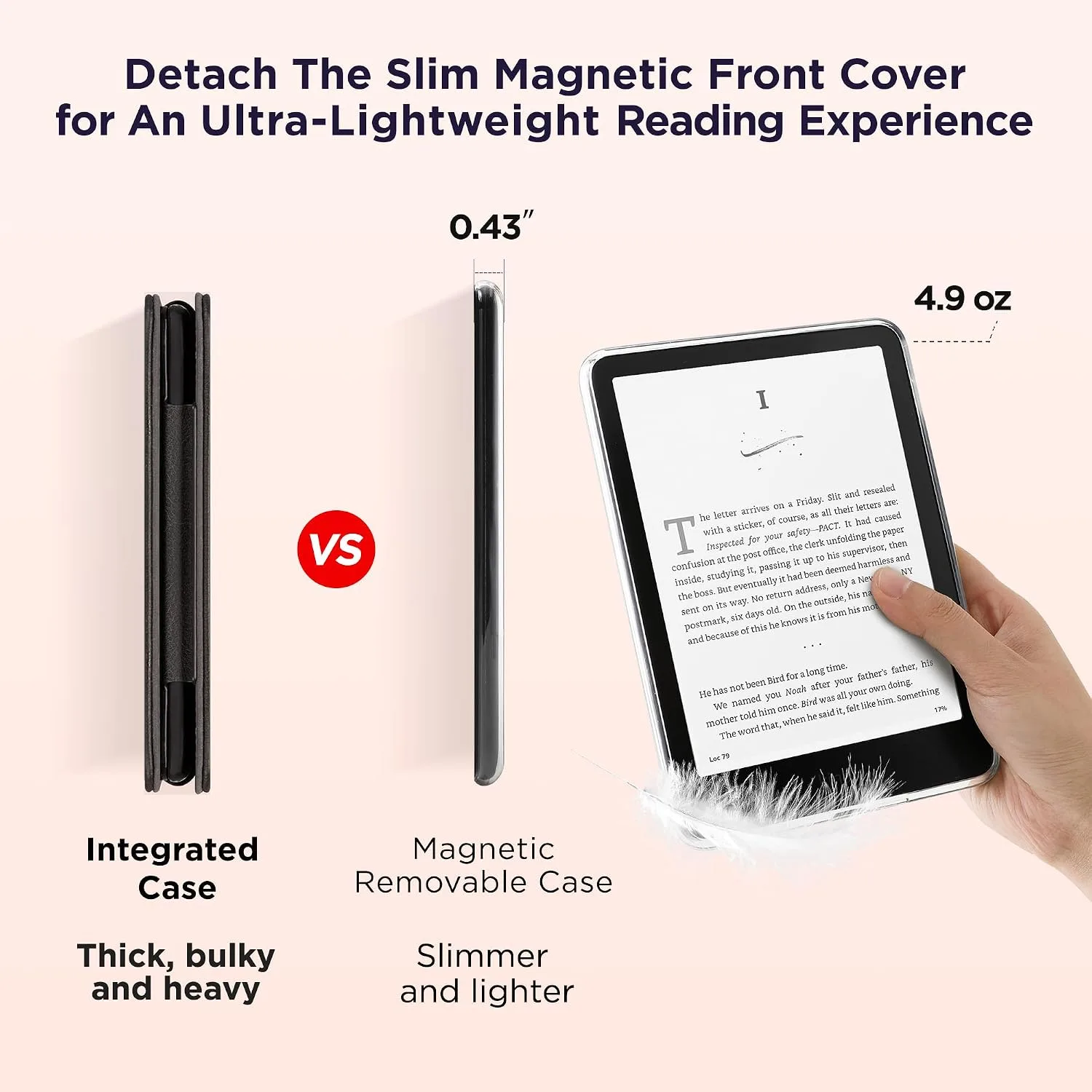 SESENSE Magnetic Case for 7'' Kindle Paperwhite 12th Gen 2024 & Colorsoft