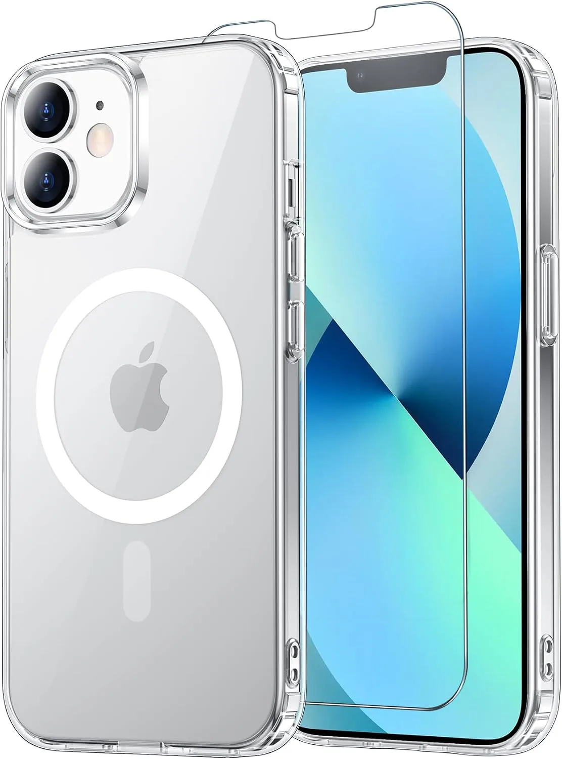 Funda para iPhone 13 Mini y 12 Mini Temdan con protector de pantalla transparente