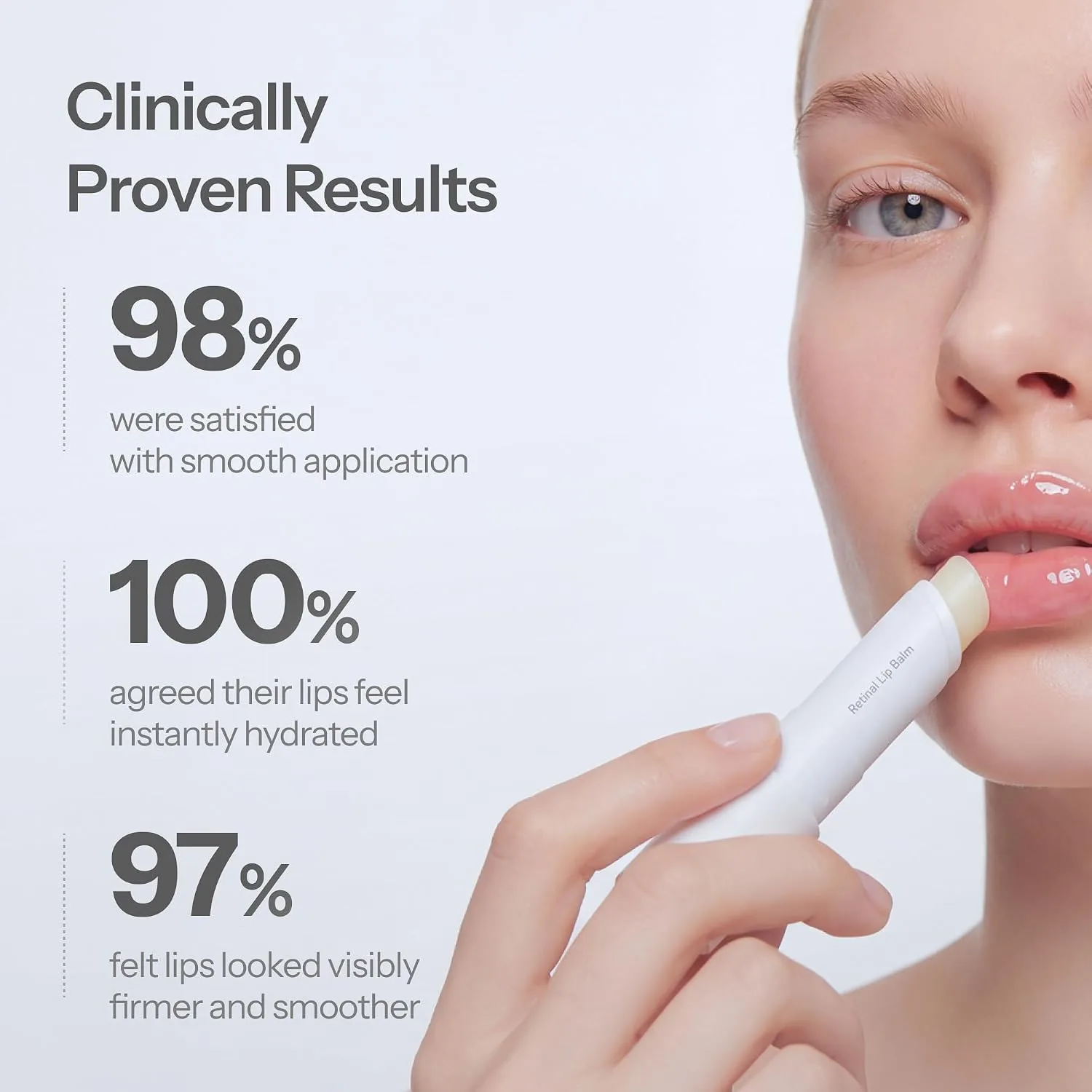Dr.Different Retinal Lip Balm Clear, Anti-Wrinkle Lip Treatment with Deep Hydration & Long-Lasting Moisture, K-Skincare made by Korean Dermatologist, 0.14oz