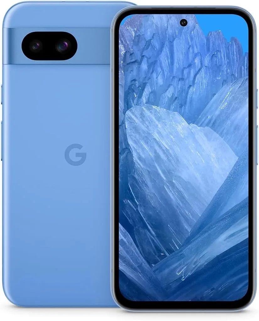 Google Pixel 8a 5G, 128GB + 8GB RAM, Obsidian - Unlocked (Renewed)