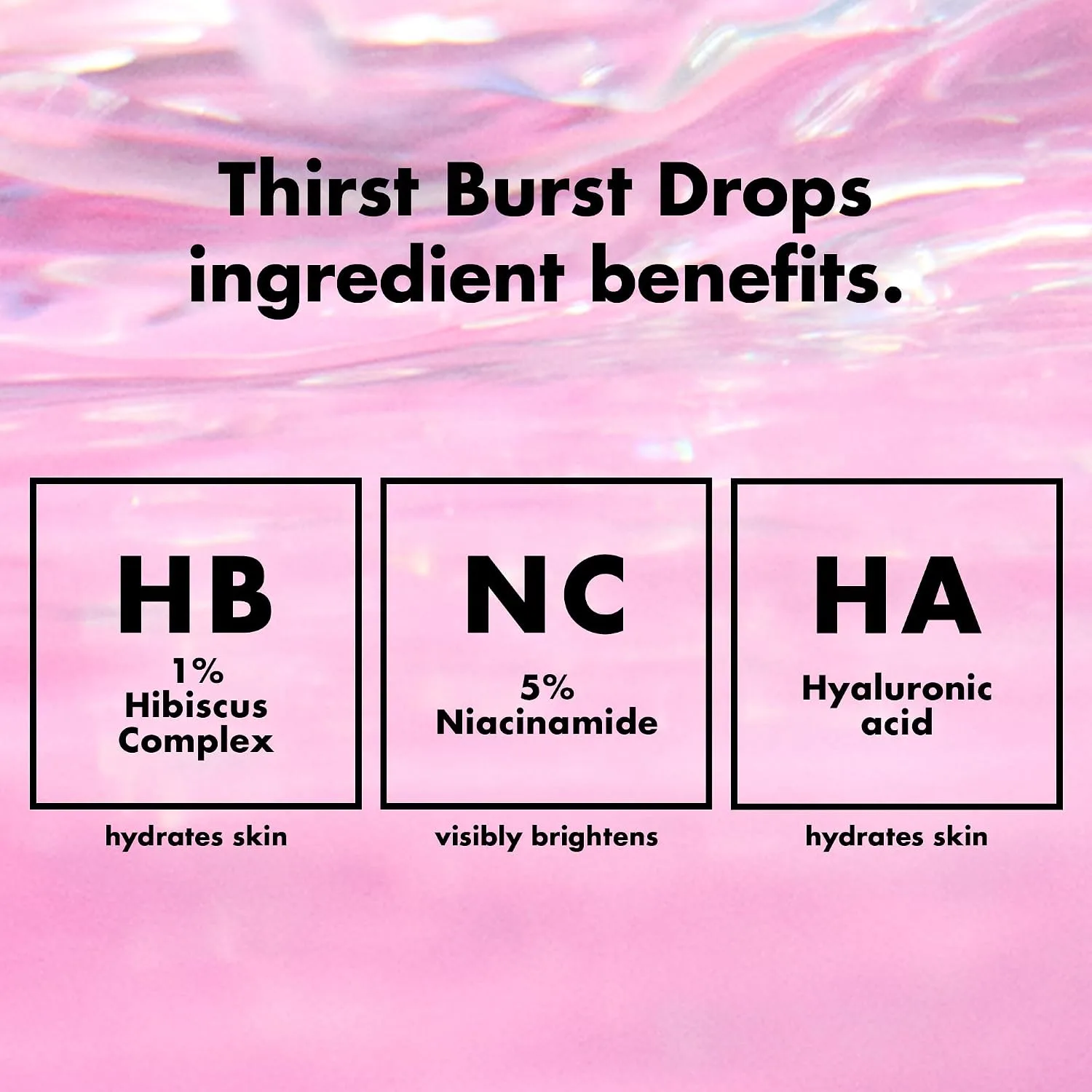 e.l.f. SKIN Holy Hydration! Thirst Burst Drops Mini, Face Serum