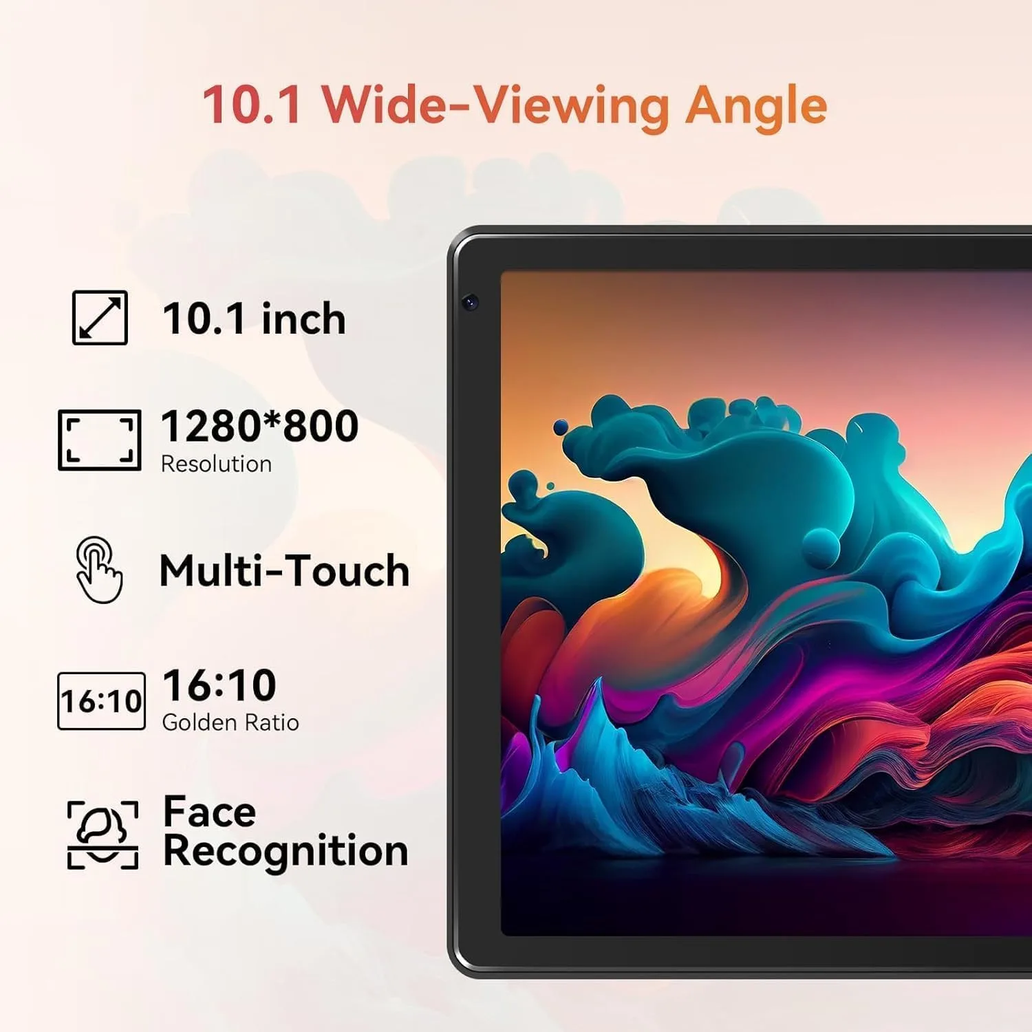 Android Tablet 10.1 inch with Octa-Core Processor, 24GBRAM+128GB Storage