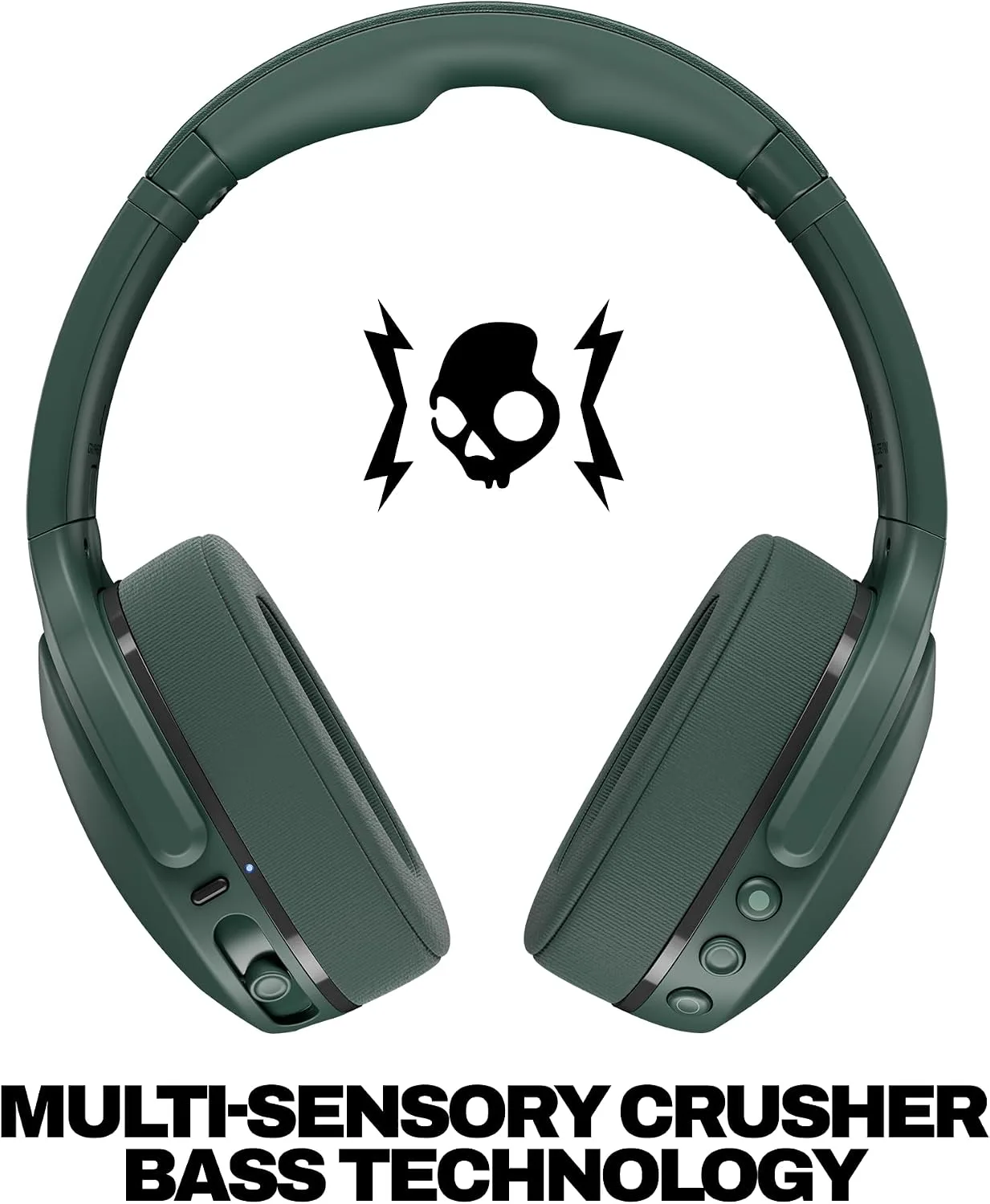 Skullcandy Crusher 540 Active Wireless Sensory Bass Headphones - Forest