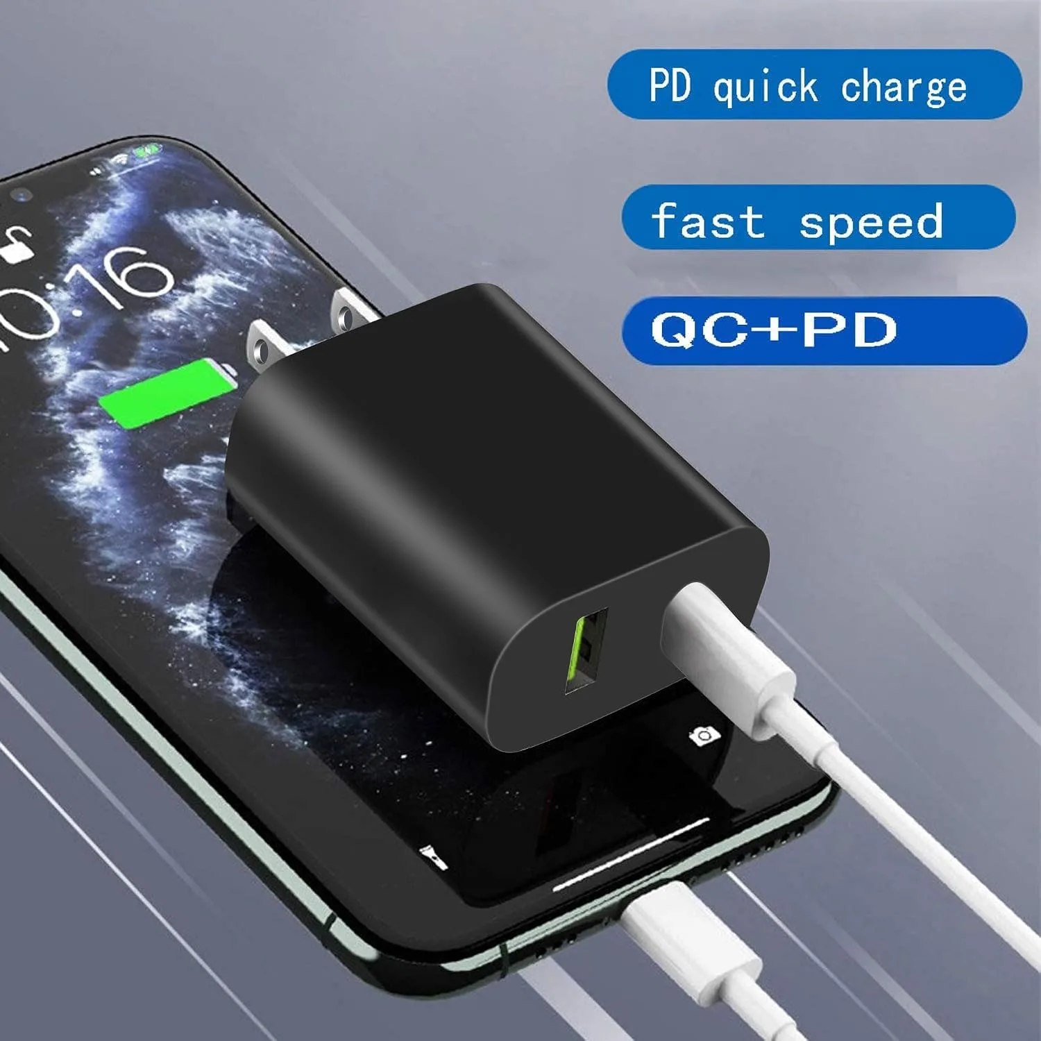 4 Pack USB C Charger Block, Dual Port Type C Wall Charger Fast Charging