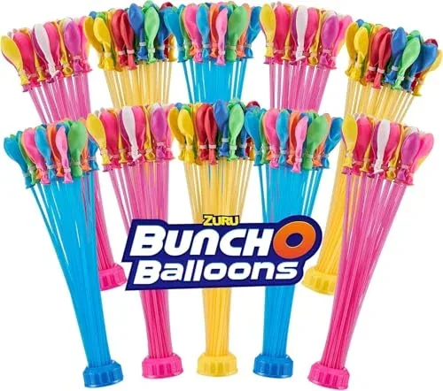 ZURU BUNCH O BALLOONS - 350 Rapid-Fill Crazy Color Water Balloons (10 Pack) Amazon Exclusive