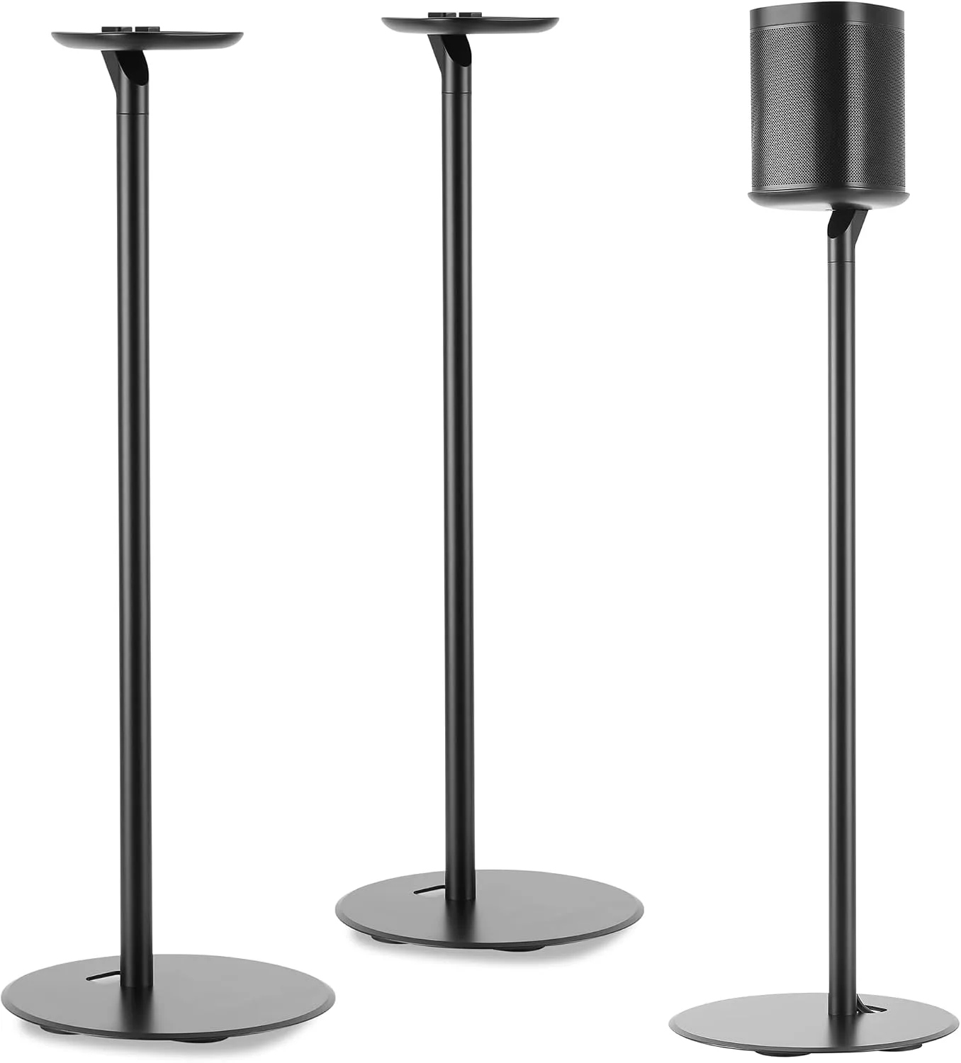 ynVISION.DESIGN Speaker Stands for Sonos One/One SL & Play:1, Black, 2 Pack