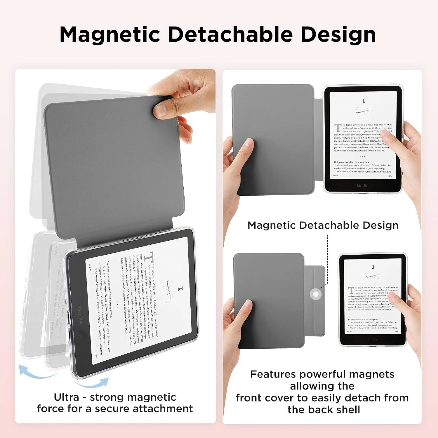 SESENSE Magnetic Case for 7'' Kindle Paperwhite 12th Gen 2024 & Colorsoft