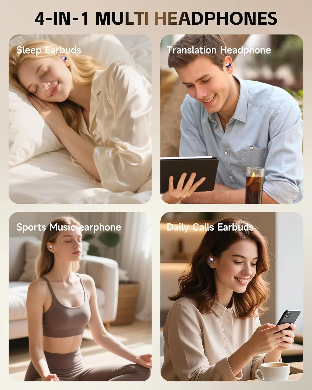 Sleep Pod for Side Sleepers, Ultra Mini Noise Cancelling Sleep Earbuds