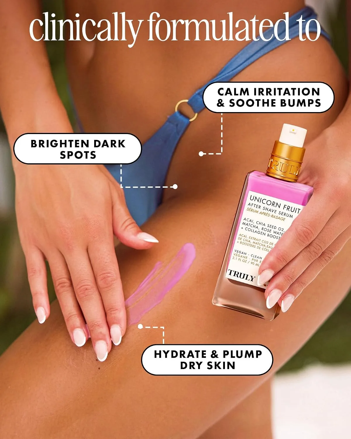 Truly Beauty Unicorn Fruit After Shave Serum | Post-Shave Ingrown Treatment