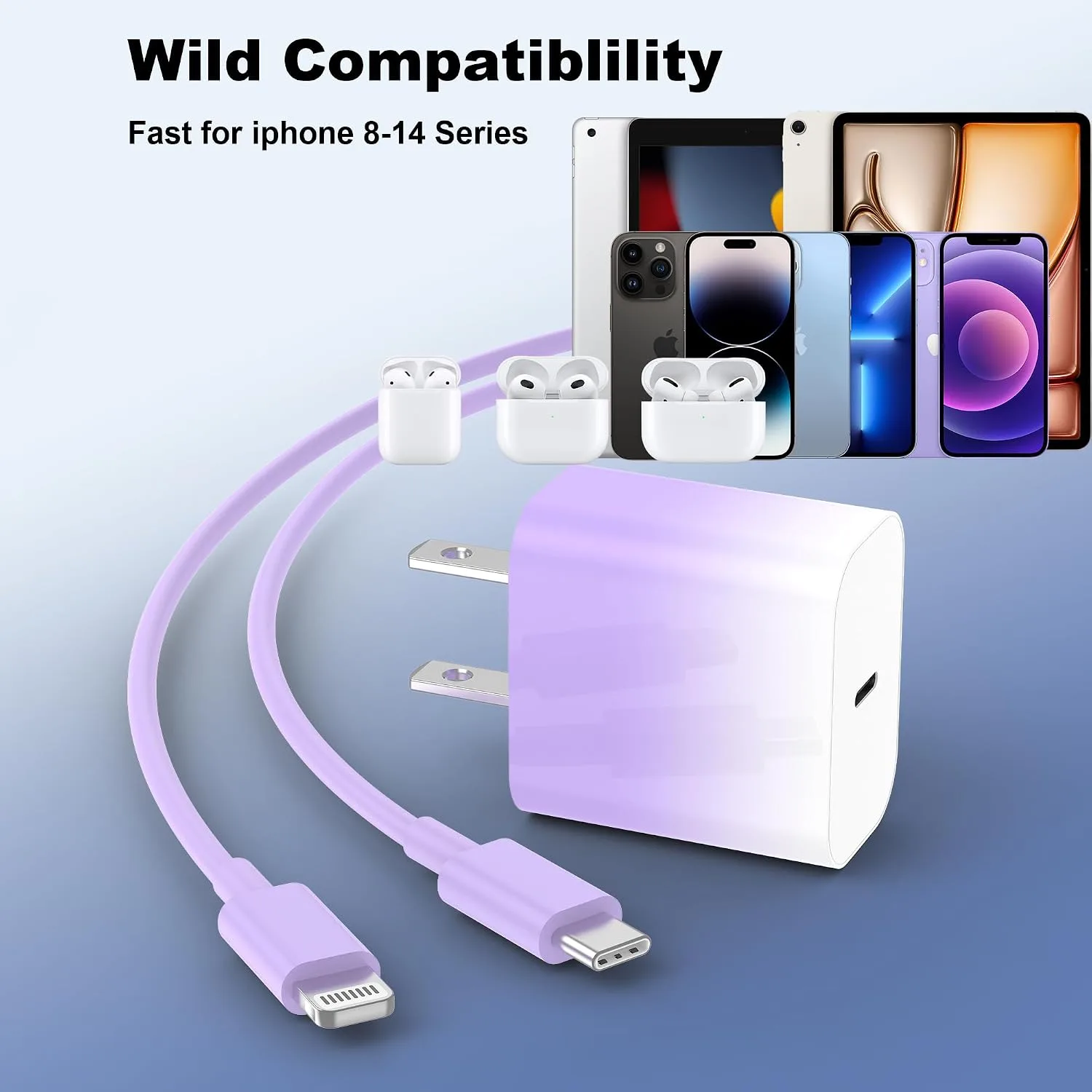 iPhone Charger Fast Charger,USB C Charger 4 Pack, 6FT Lightning Cable