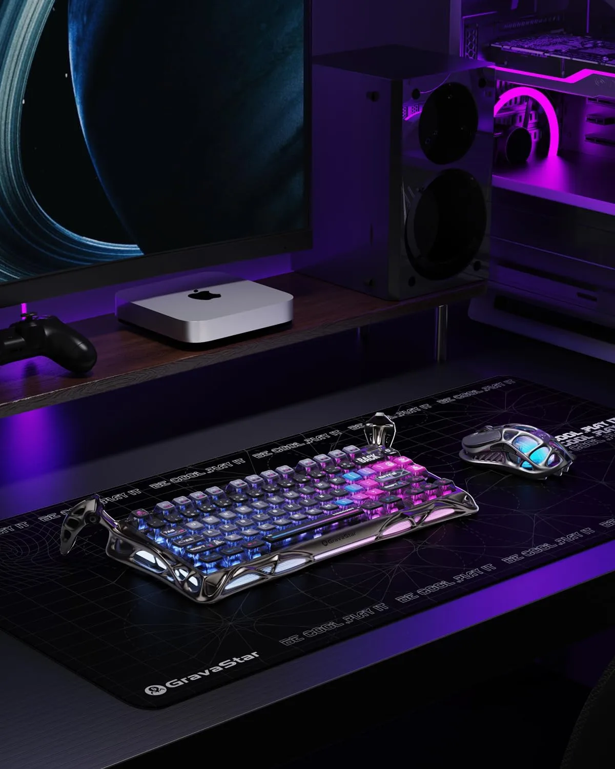 GravaStar Mercury K1 Pro 75% Wireless Mechanical Gaming Keyboard, Hot-Swap