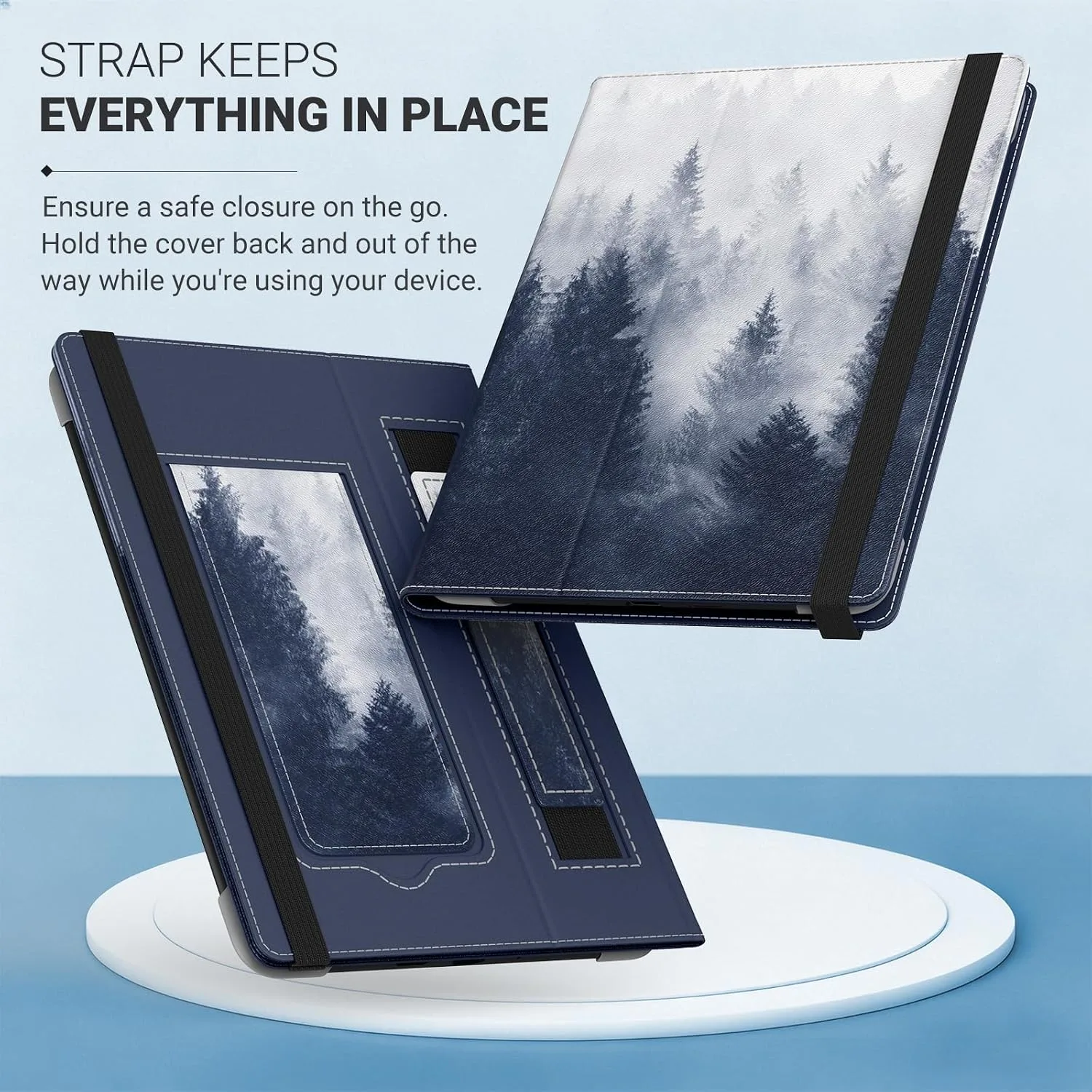 MoKo Universal Case for 6.8,7 Inch eReaders&Tablets, Gray Forest