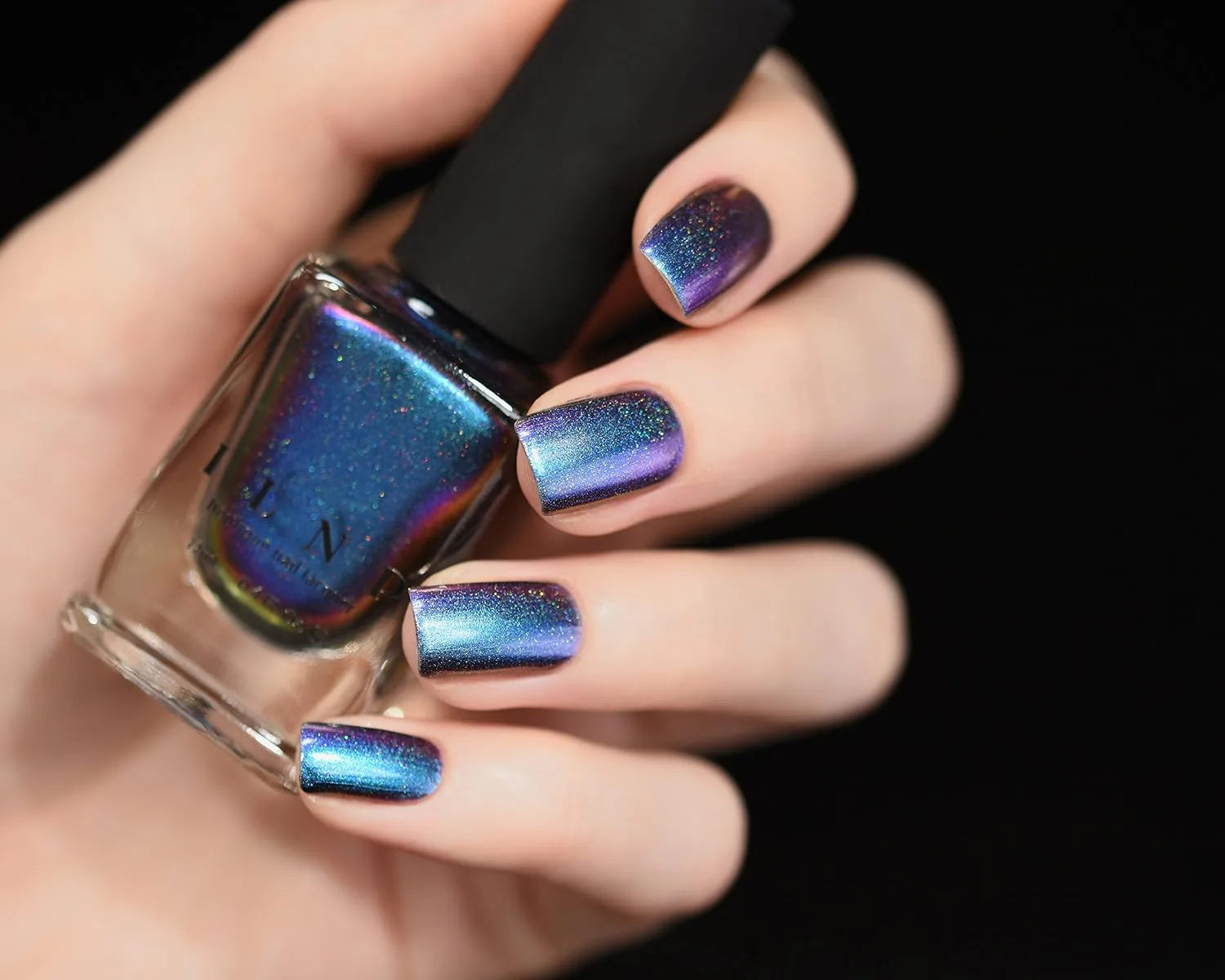 ILNP Birefringence (H) - Blue, Purple, Red, Orange, Yellow, Green Color Shifting Ultra Chrome Holographic Nail Polish