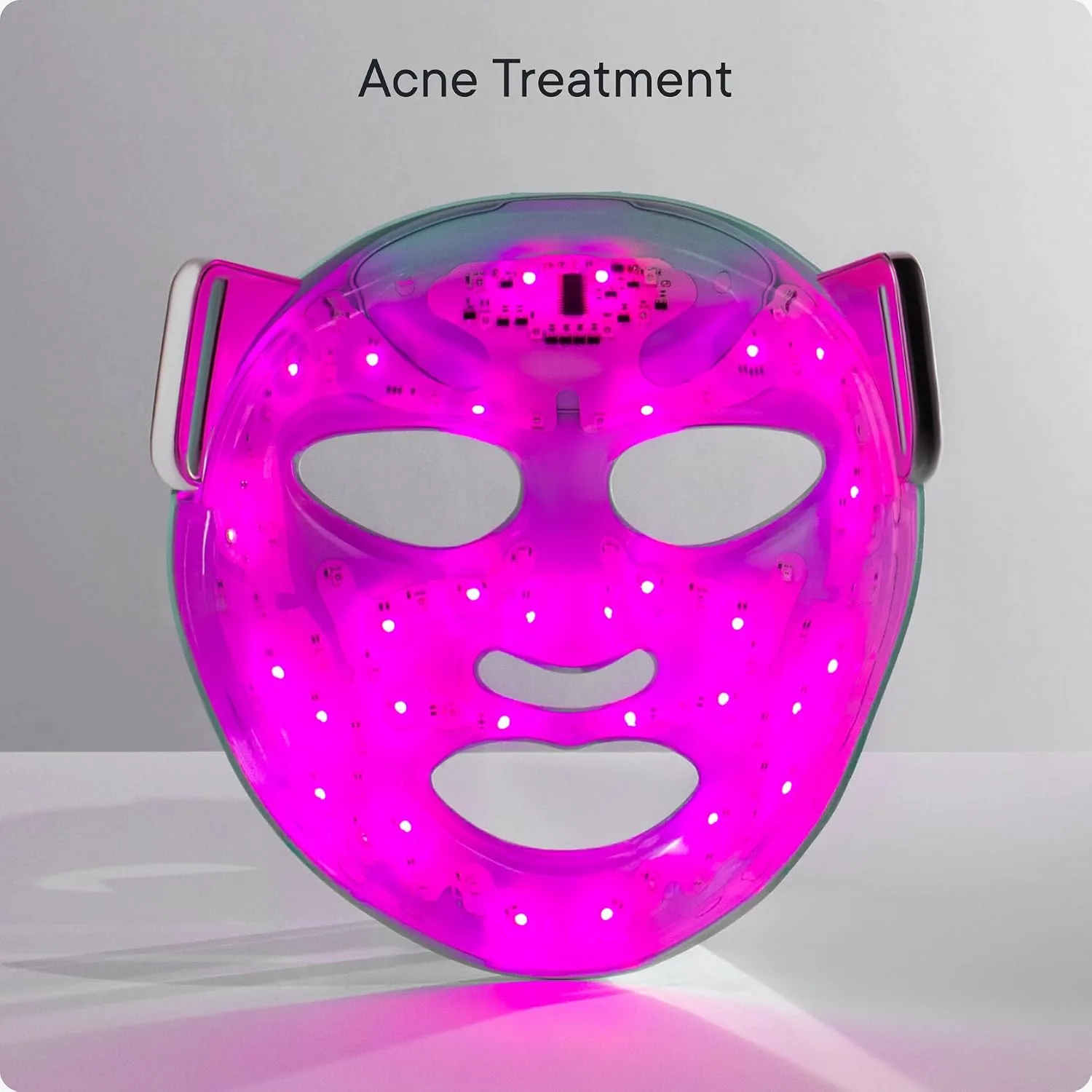 Qure LED Light Therapy Mask for Face - FDA Cleared for Wrinkles & Acne Treatment with 3 Modes, 5 Facial Areas & 5 Lights: Red, Deep-Red, Blue, Amber & Infrared, 3-Min Daily, Eye-Protection, Smart App