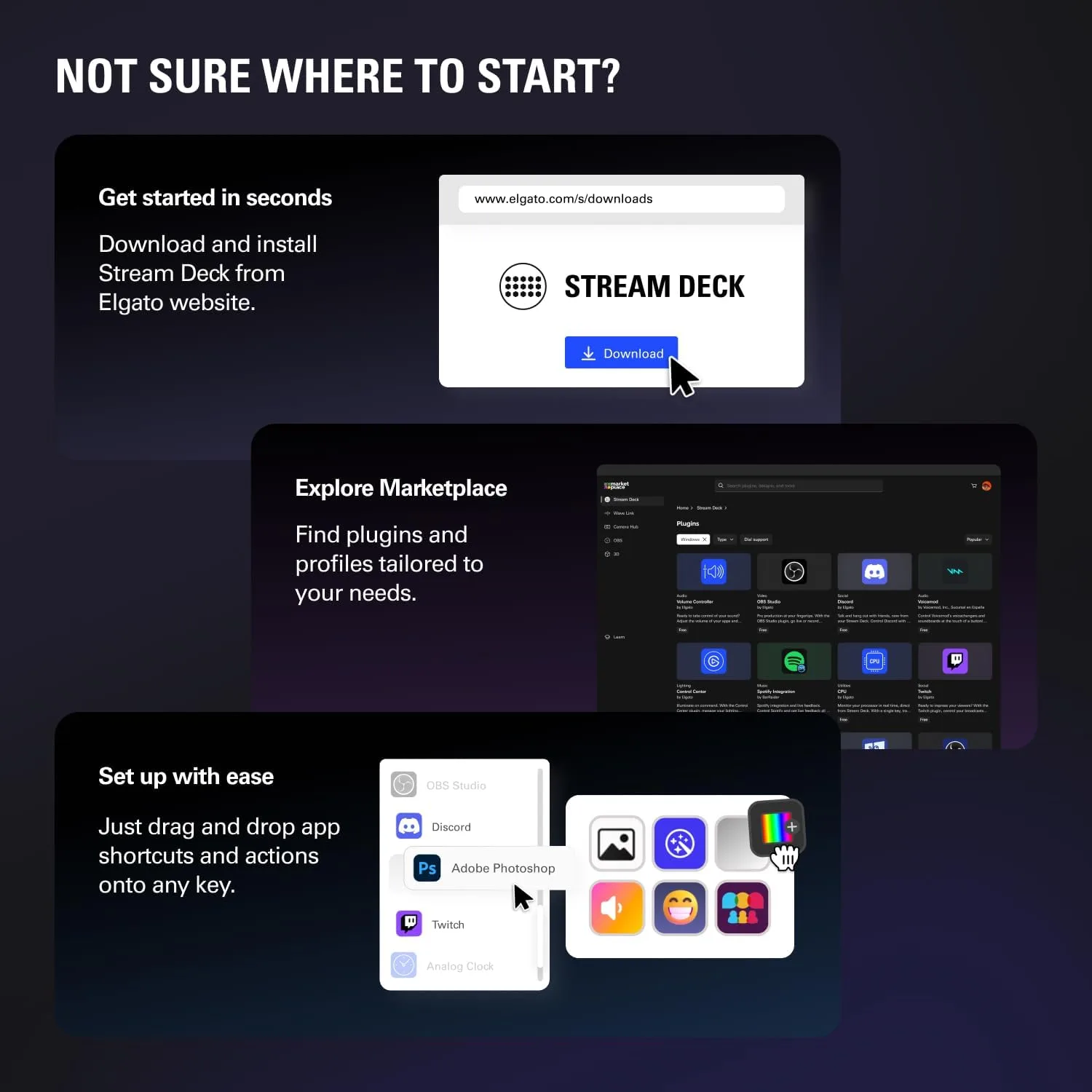 Elgato Stream Deck + White, Audio Mixer and Studio Controller