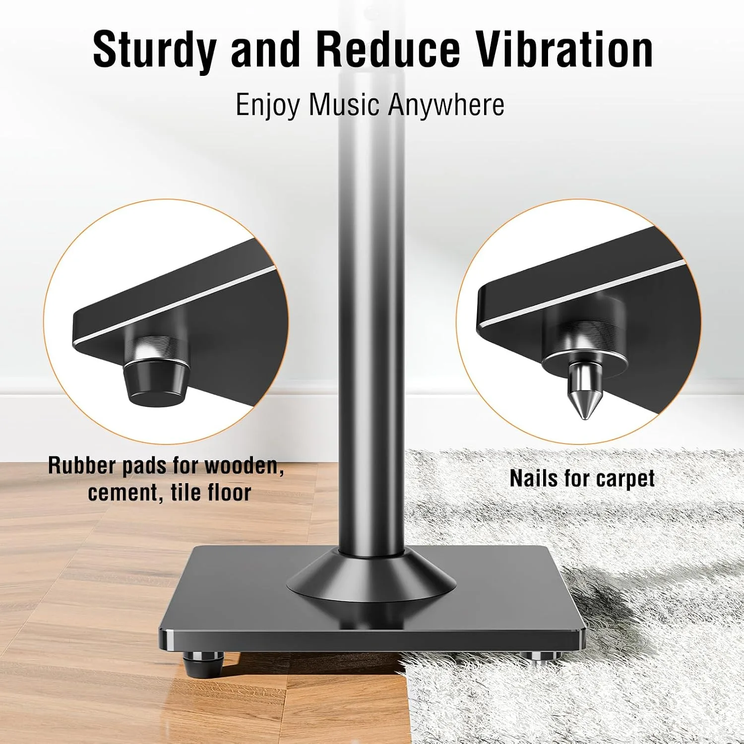 ELIVED Speaker Stands Pair for Sonos Era 100 and Sonos One, One SL, Play:1