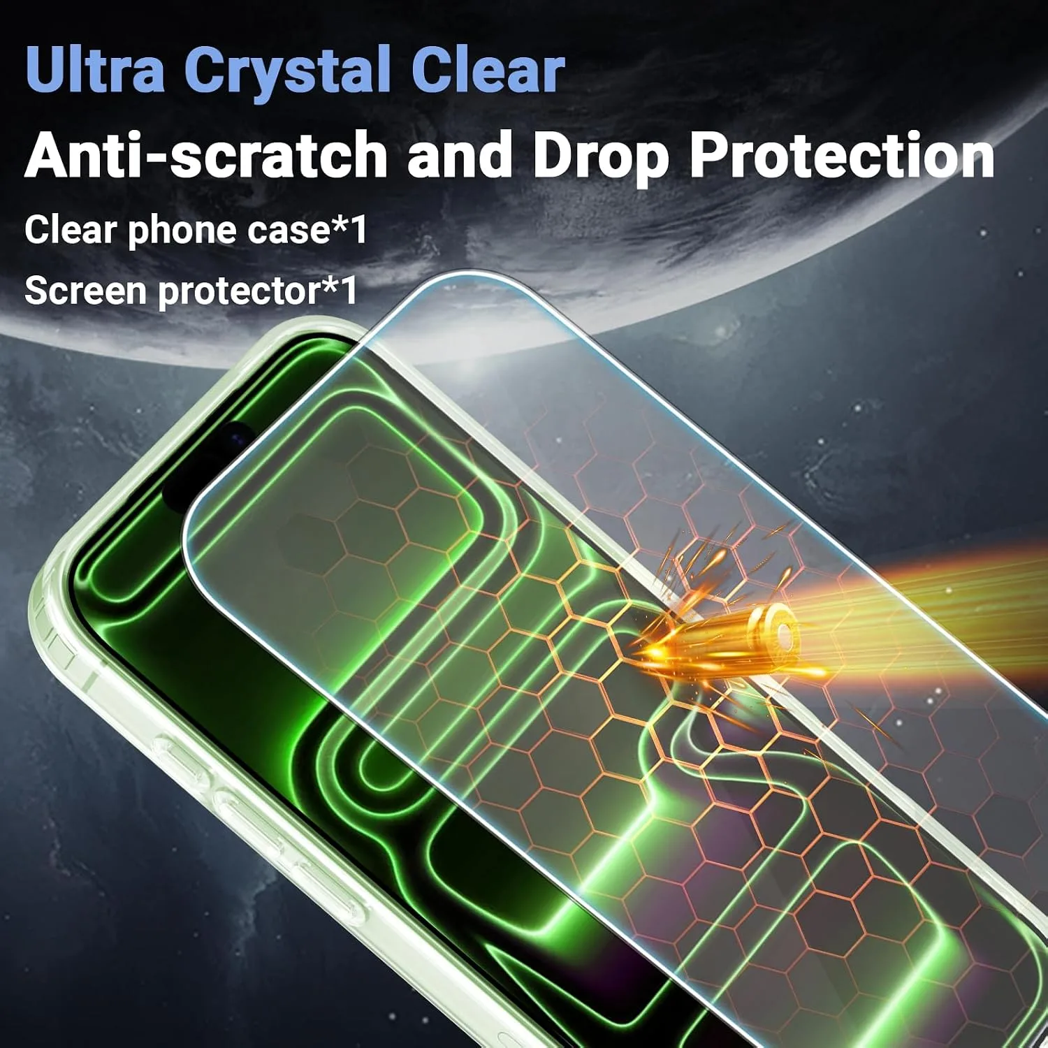 Temdan for iPhone 18 Pro Max Case/iPhone 17 Pro Max Case, Clear Green