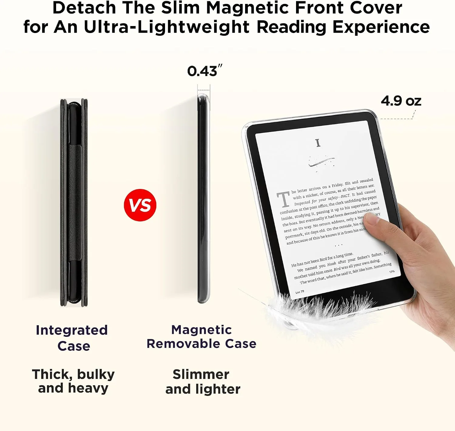 SESENSE Magnetic Case for 7'' Kindle Paperwhite 12th Gen 2024 & Colorsoft