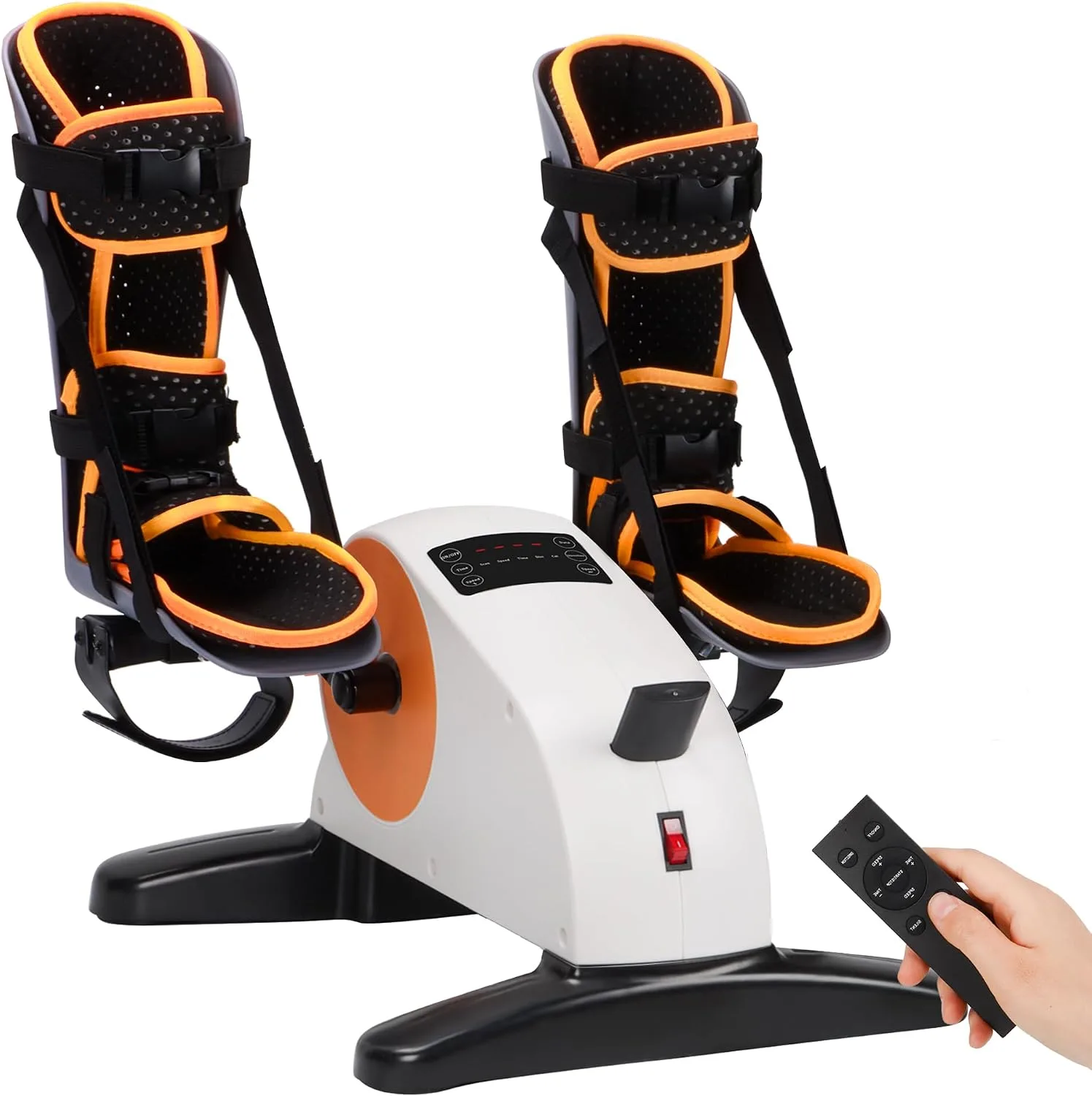 Motorized Pedal Exerciser for Seniors with Leg Support