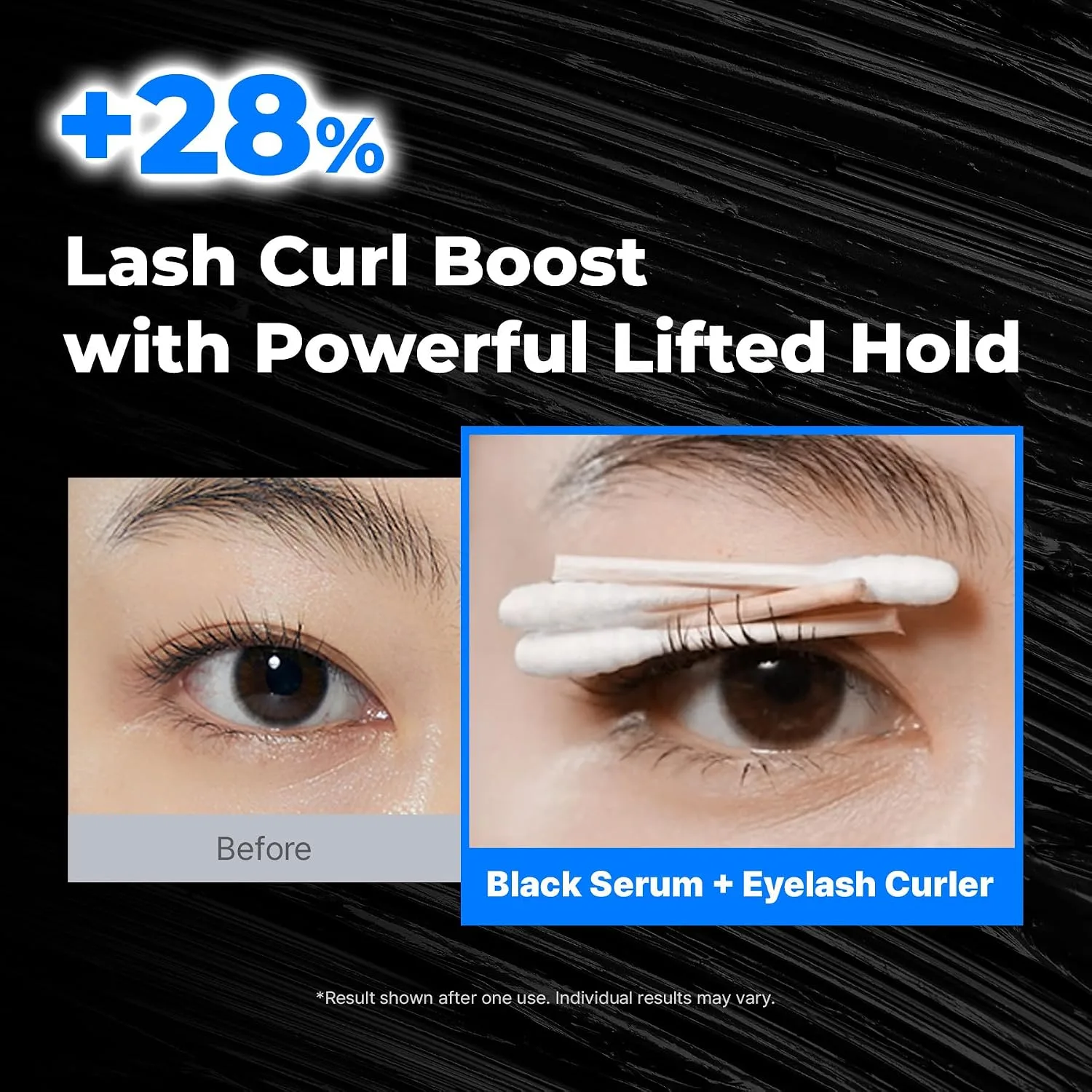 Epais Eyelash Black Tinted Serum, 2-in-1 Lash Growth Enhancer and Tinting Treatment, 7 Peptides and Biotin Formula for Longer Thicker Lashes, Charcoal-Based Black Food Complex, Korean Lash Care