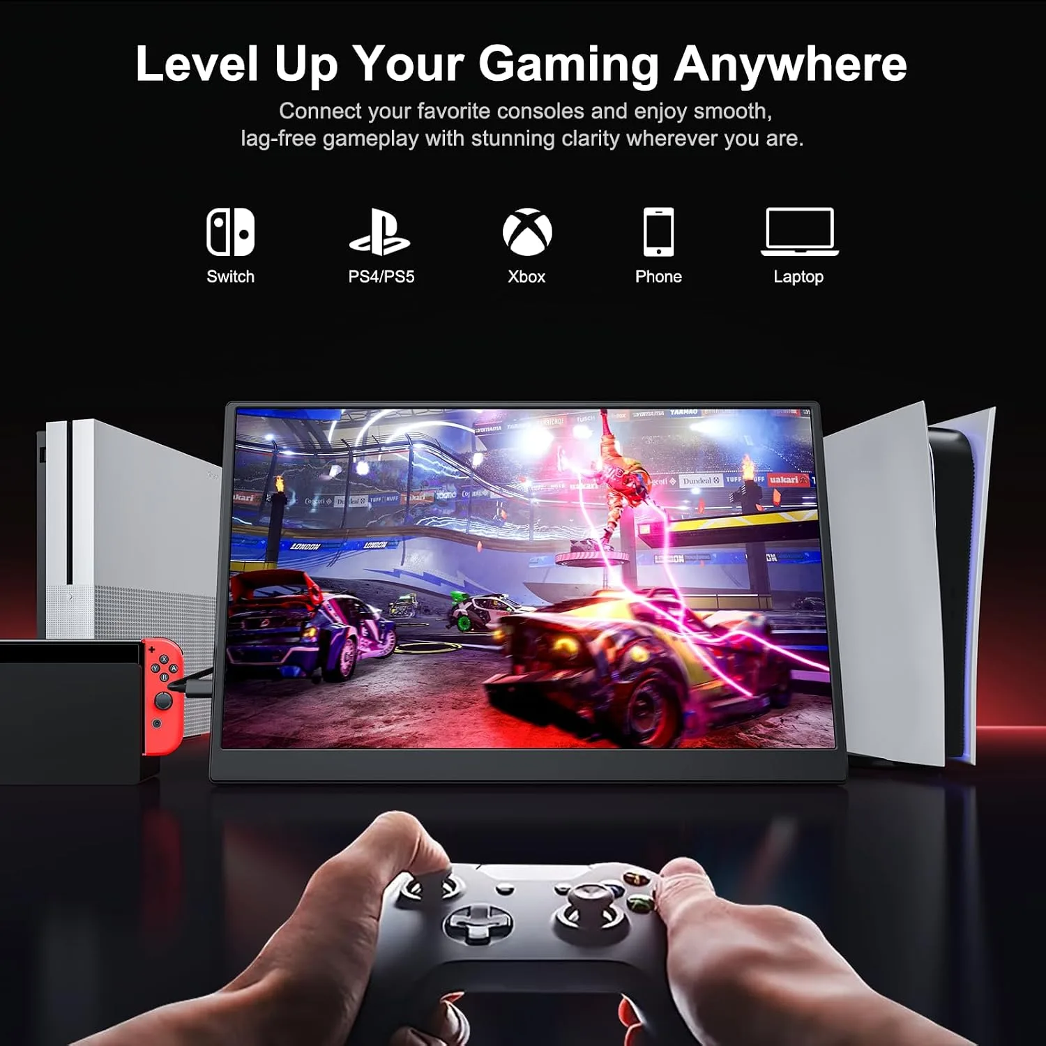 Anyuse 14" FHD USB-C HDMI HDR Portable Monitor