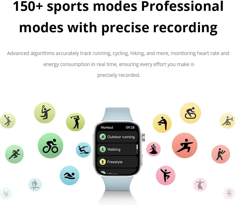XIAOMI Redmi Watch 6 Smart Watch, 2.07'' AMOLED Display, GPS, Heart Rate/Sleep/Stress Tracking, 150+ Sports Modes, 24-Day Battery Life, 5ATM, for Android & iOS, Silver