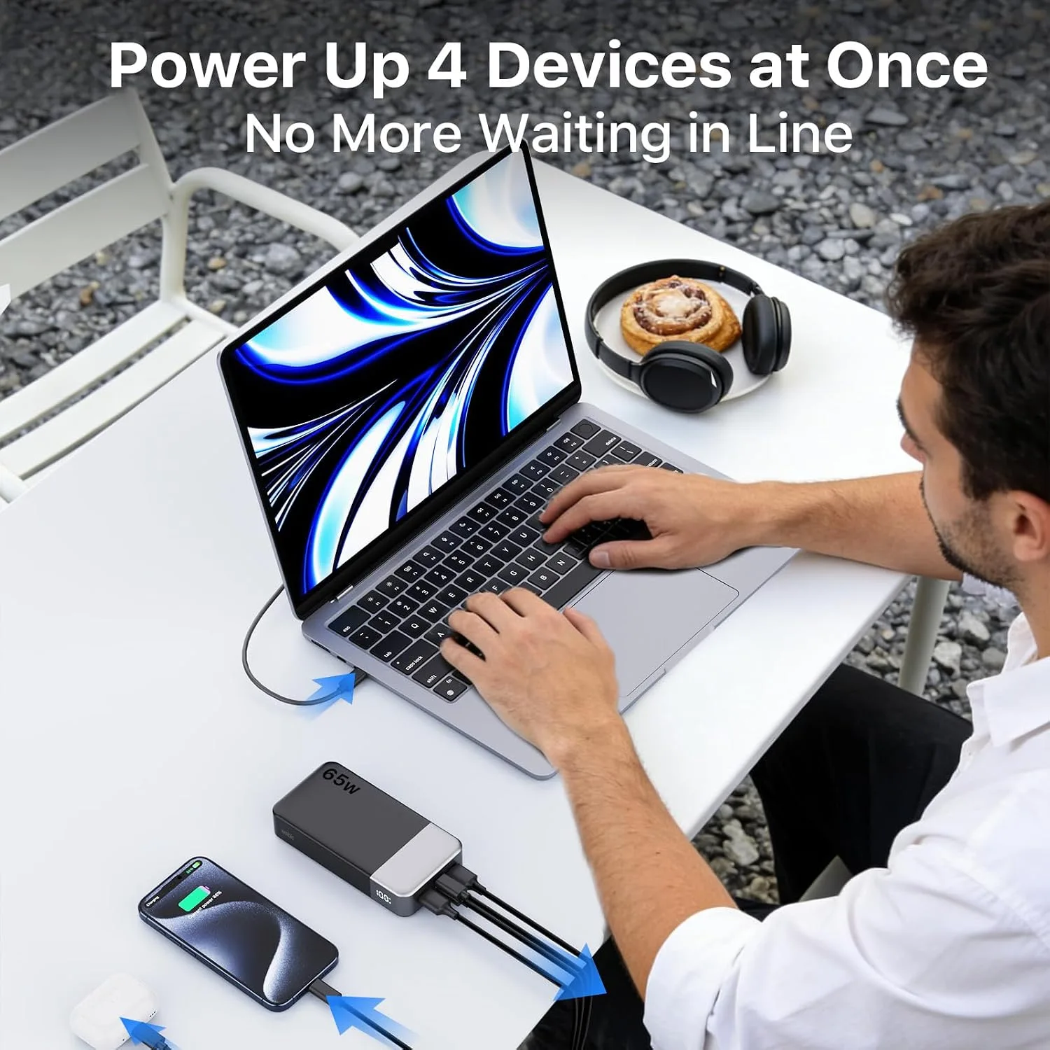 NOBIS 20000mAh Portable Charger 65W Power Bank Fast Charging