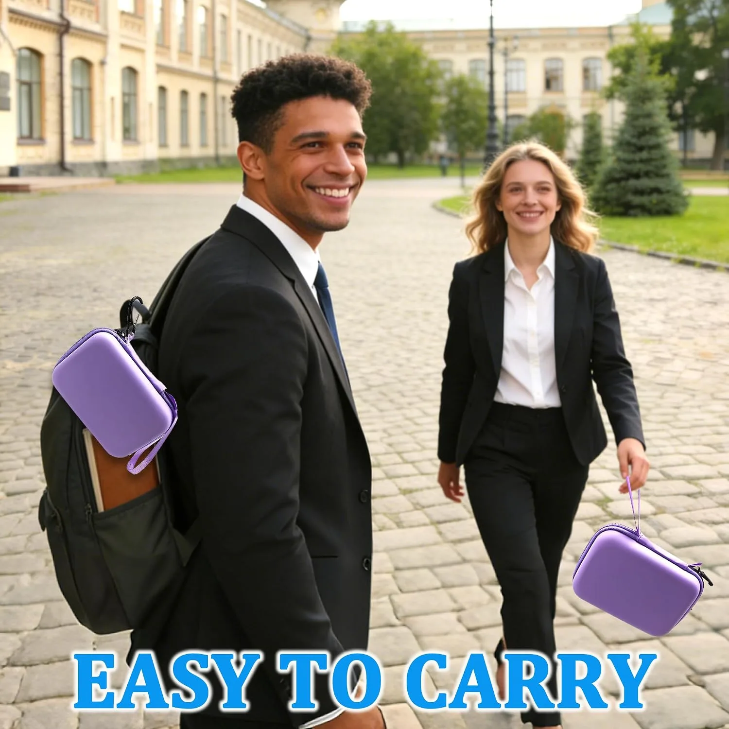 Protective Case for PLAUD NotePin Voice Recorder (Purple)