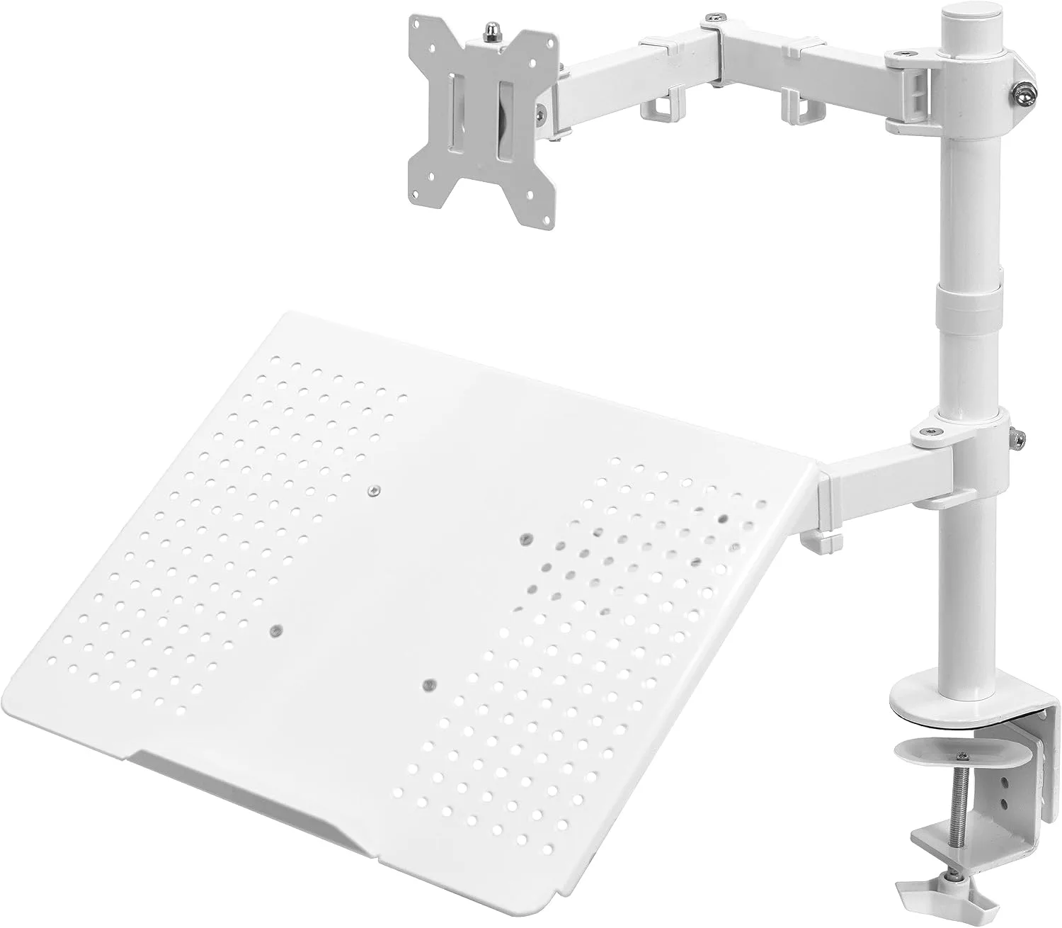 Base para monitor y laptop Vivo STAND-V002CW blanca ajustable 13 a 32 pulgadas