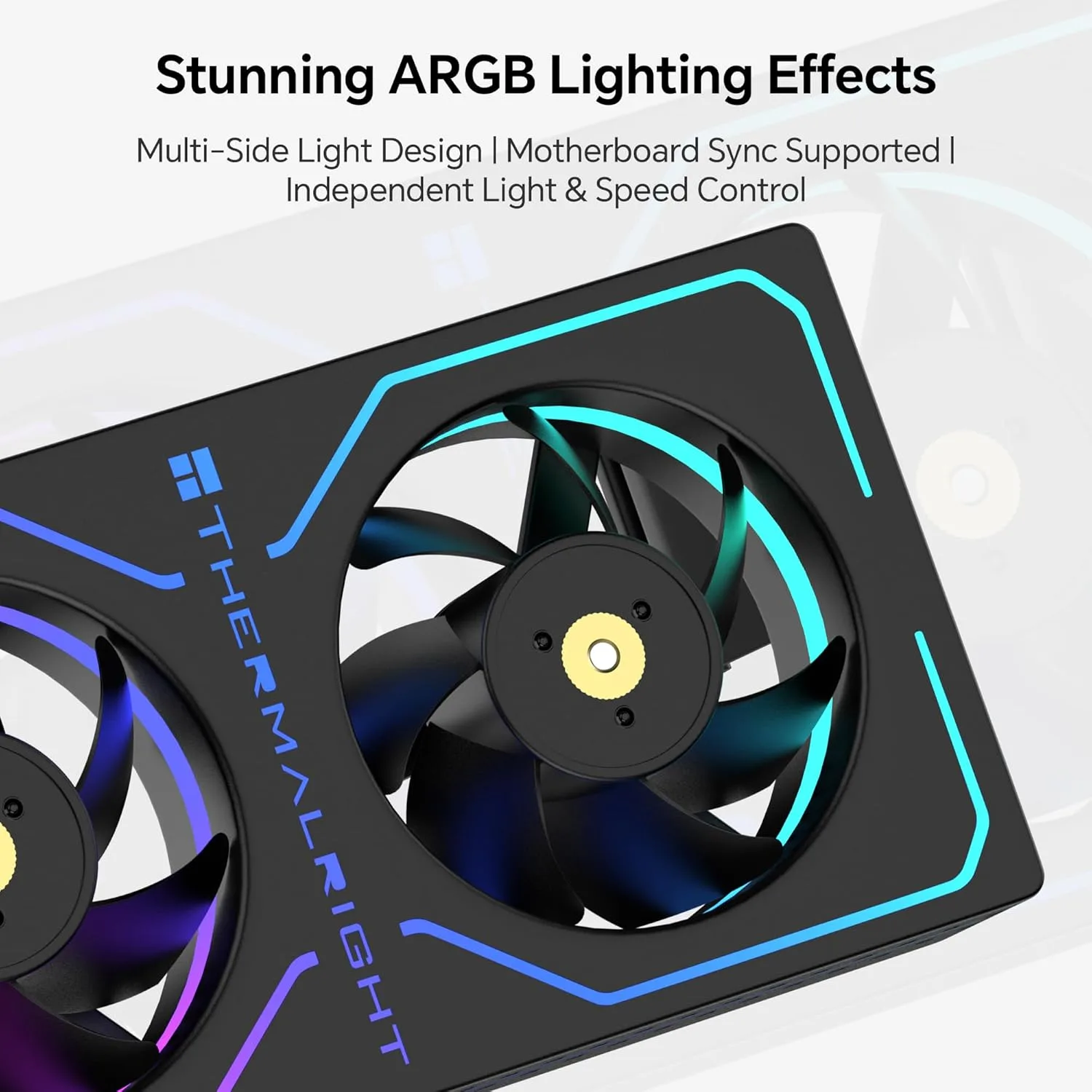 Thermalright MC-2 ARGB RAM Cooler, Dual PWM Fans, 3200RPM