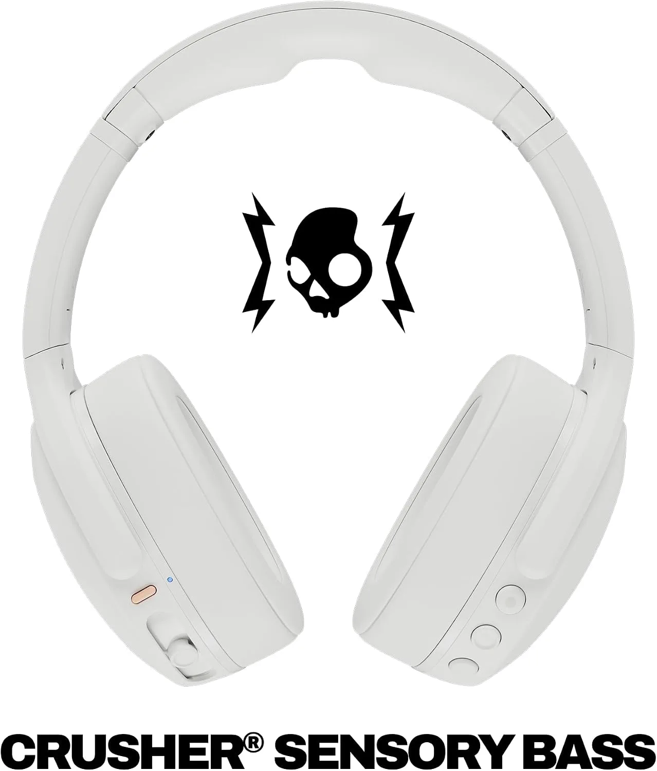Skullcandy Crusher Evo Wireless Multi-Sensory Bass Headphones - Bone