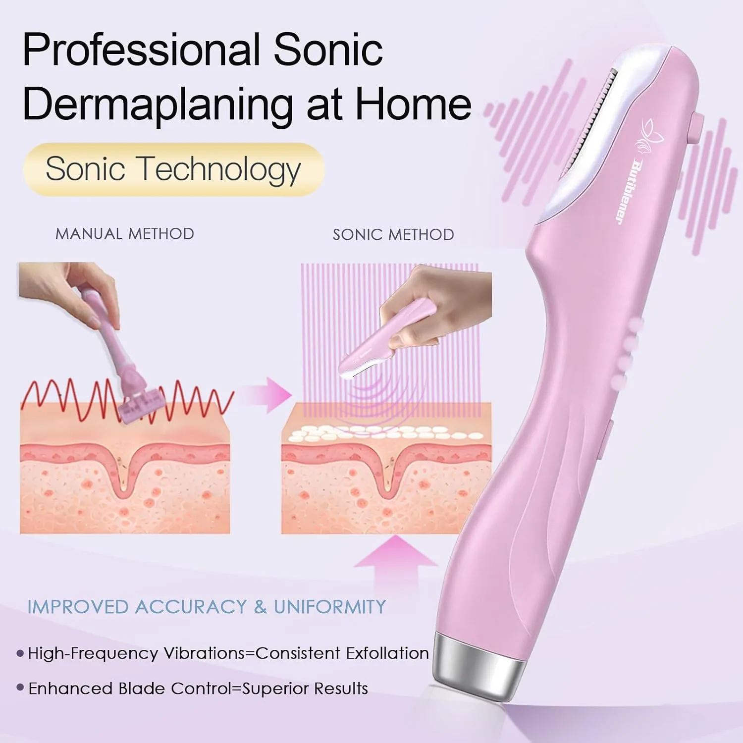 Sonic Dermaplane razor for Women Face