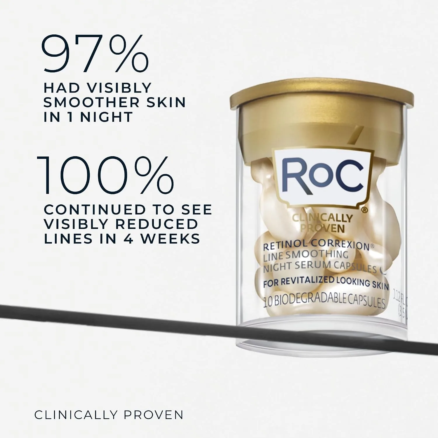 RoC Retinol Correxion Anti-Aging Wrinkle Night Serum Capsules - 10 Count