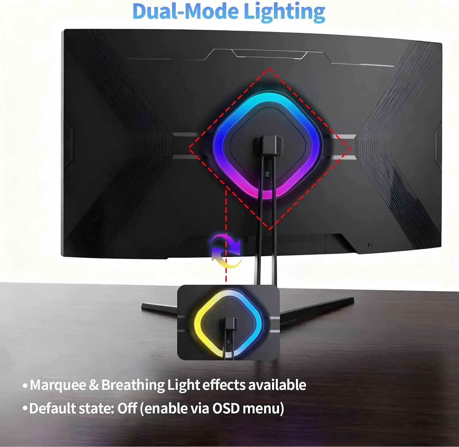 ZZA 27 Inch 4K Gaming Monitor,UHD(3840x2160) 4K 144Hz Flat Monitor, Adaptive Sync,HDMI 2.1 & DP 1.4,Tilt Adjustment PC Monitor, Wall Mountable, for Work, Streaming, and Home Office, Black