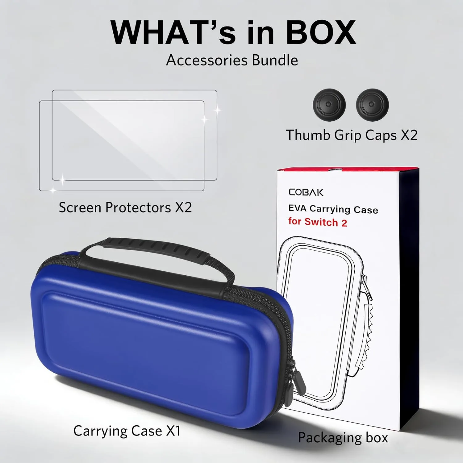 CoBak Large Capacity Carrying Case for Nintendo Switch 2 (2025)