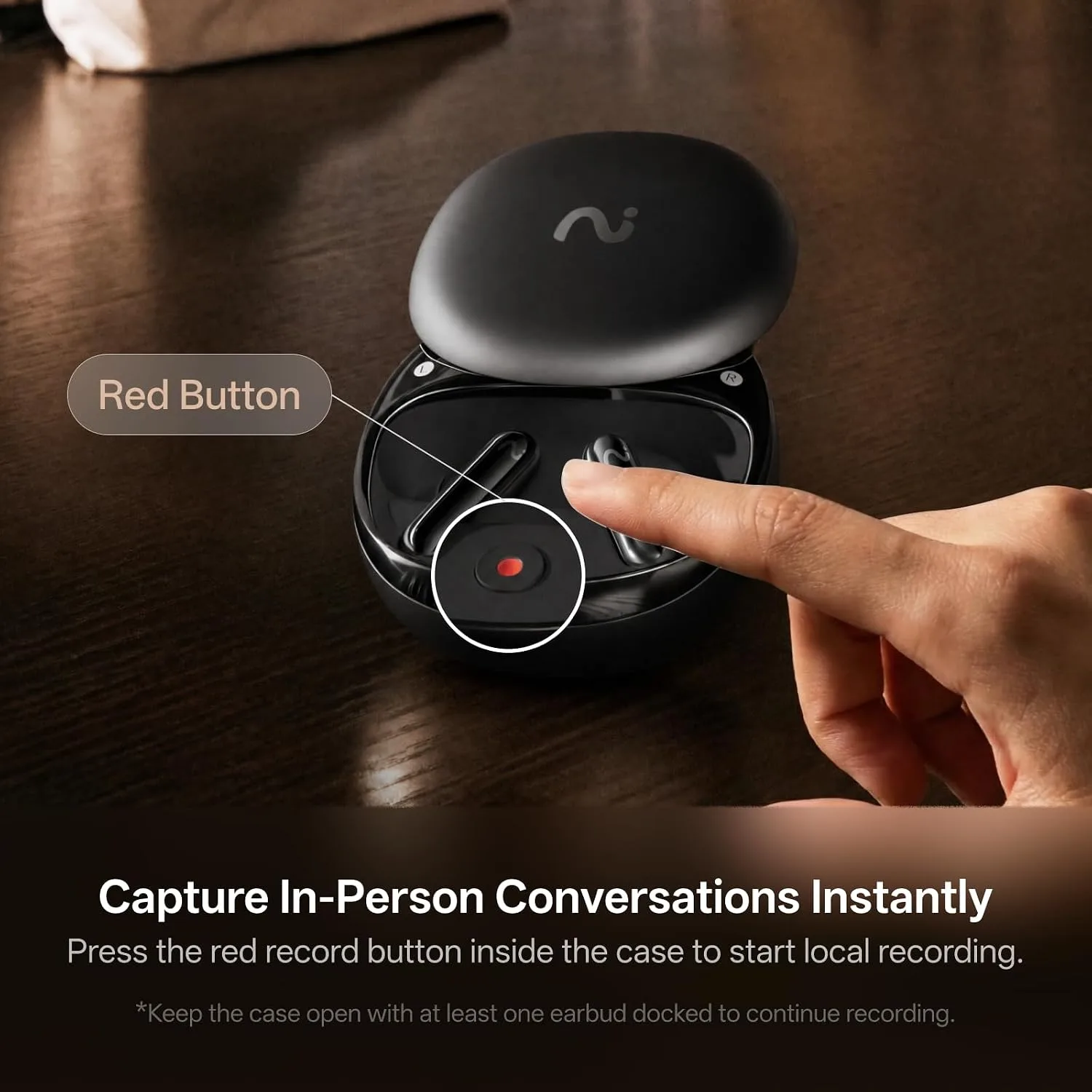 RecDot AI Voice Recorder Earbuds, AI Note Taker for Meetings & Calls