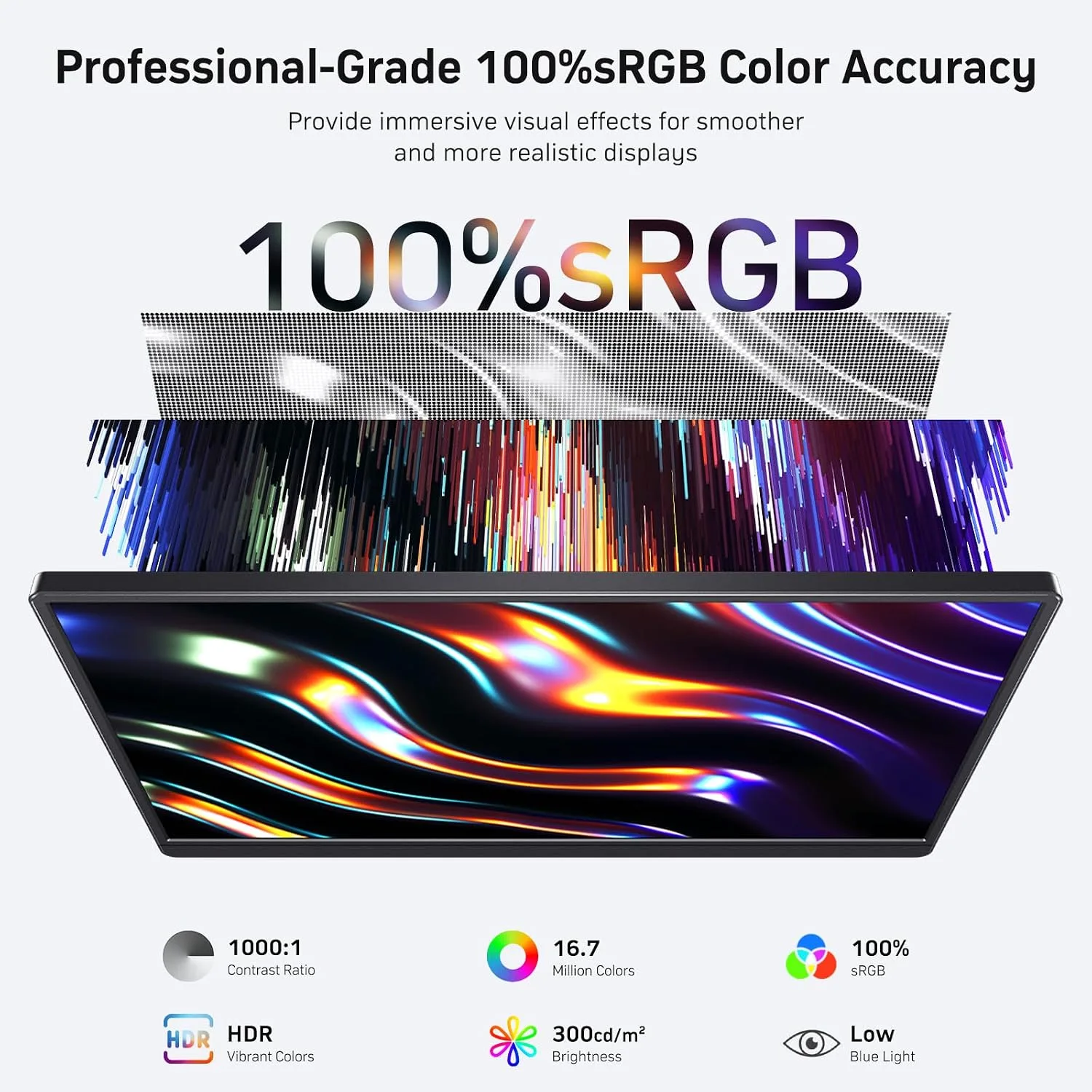 Anyuse 18.5" 100Hz FHD IPS USB-C HDMI Portable Monitor