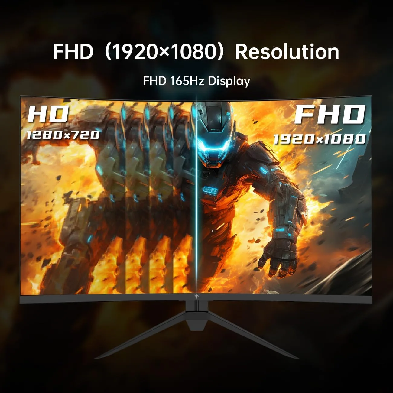 KTC 32 Inch Curved Gaming Monitor, FHD 1080P 165Hz 1500R Monitor, H32S17C