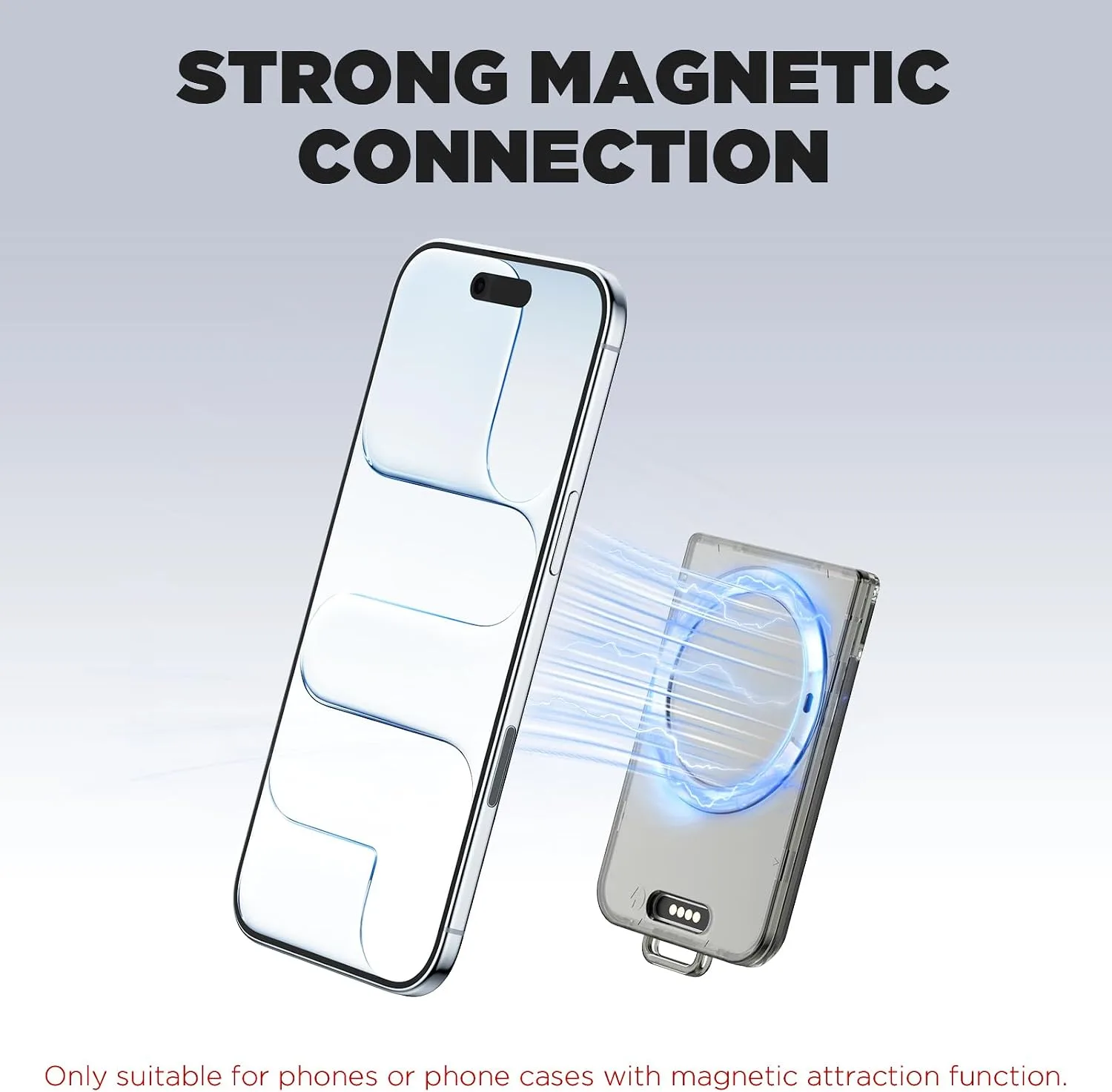 Magnetic Holder for Plaud Note&Plaud Note Pro(2025) with Lanyard&Carabiner,Anti-Scratch Hard Slim PC Portable Protective Case Ai Voice Recorder Accessories (Clear Gary)