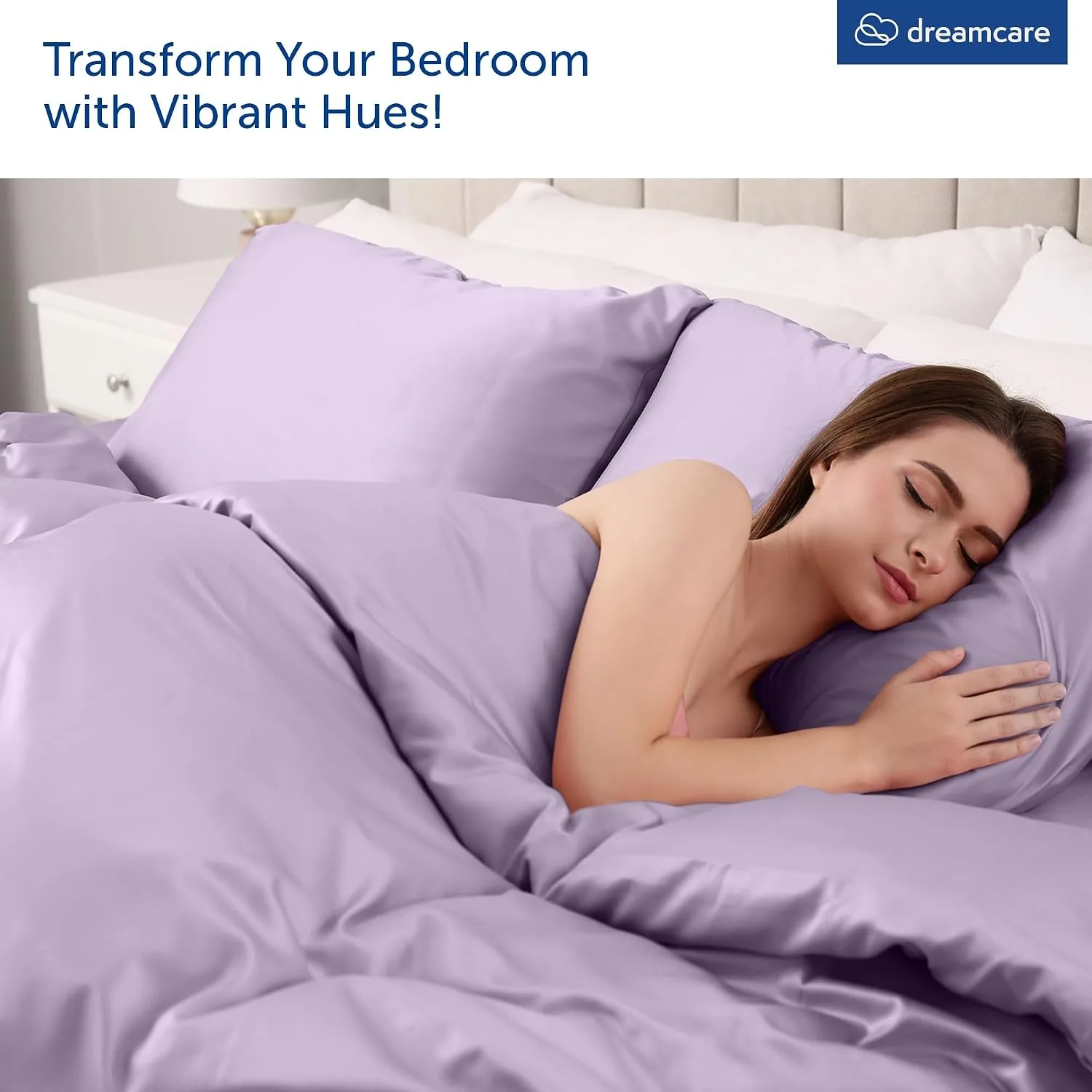 DREAMCARE King Size Sheets Set - 6 pcs Breathable Cooling Sheets King Size