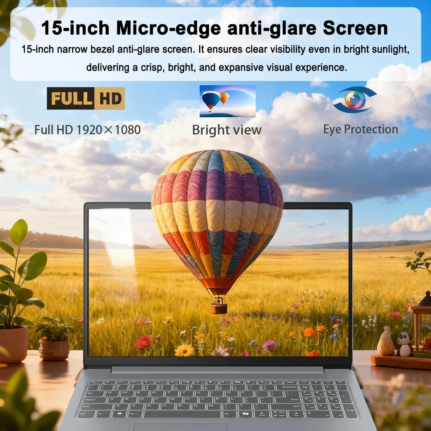 Lenovo 15.6" FHD Business Laptop, Intel Processor, 8GB DDR5, 128GB Storage