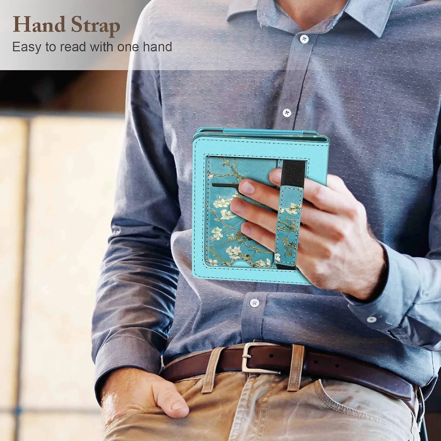 Fintie Stand Case for 6" Kobo Clara Colour/Kobo Clara BW/2E, Blossom